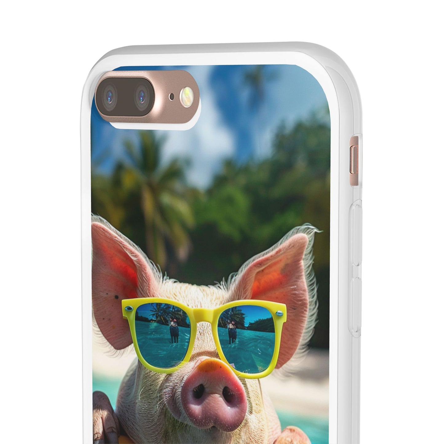 Aruba Summer Beach Pig iPhone & Samsung Flexi Cases