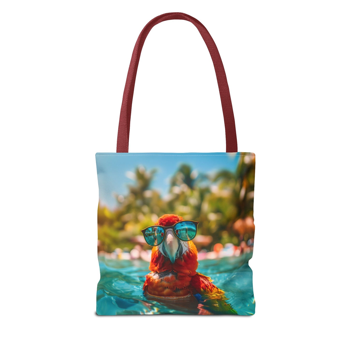 Summer Parrot Beach Tote Bag