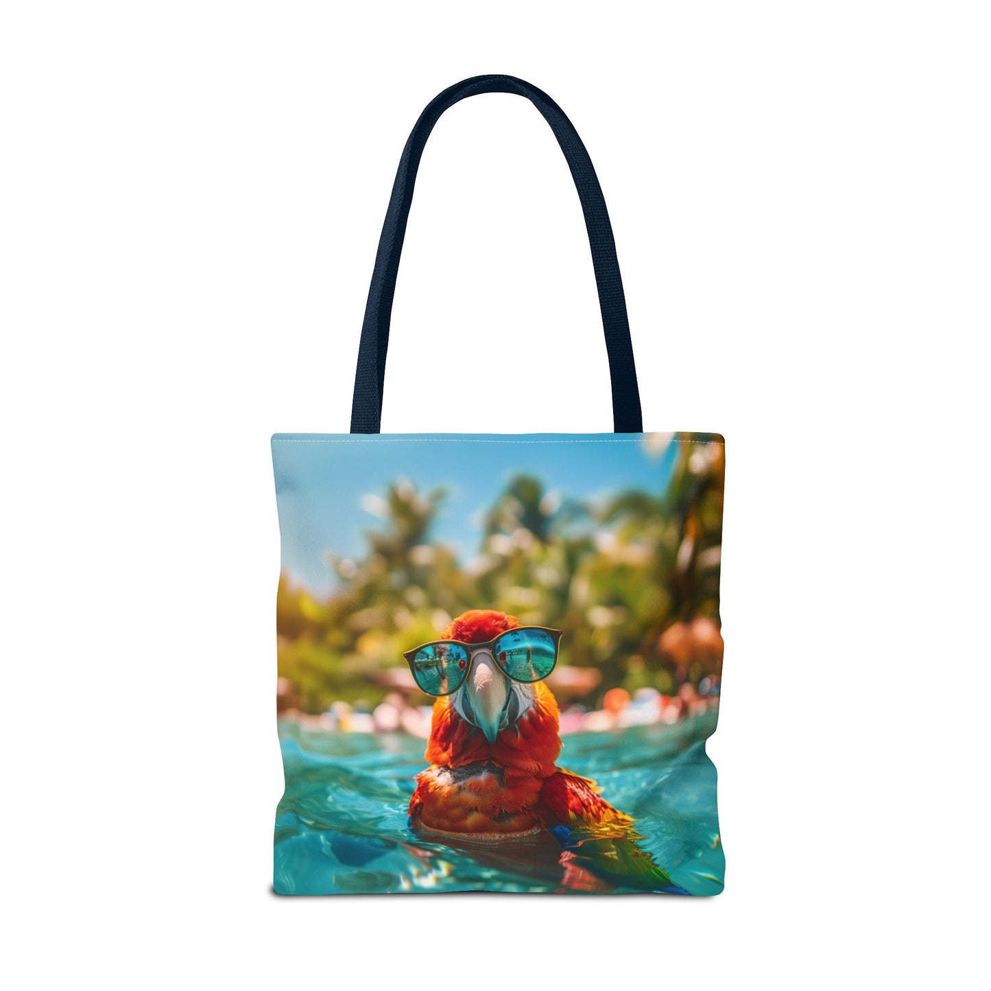 Summer Parrot Beach Tote Bag