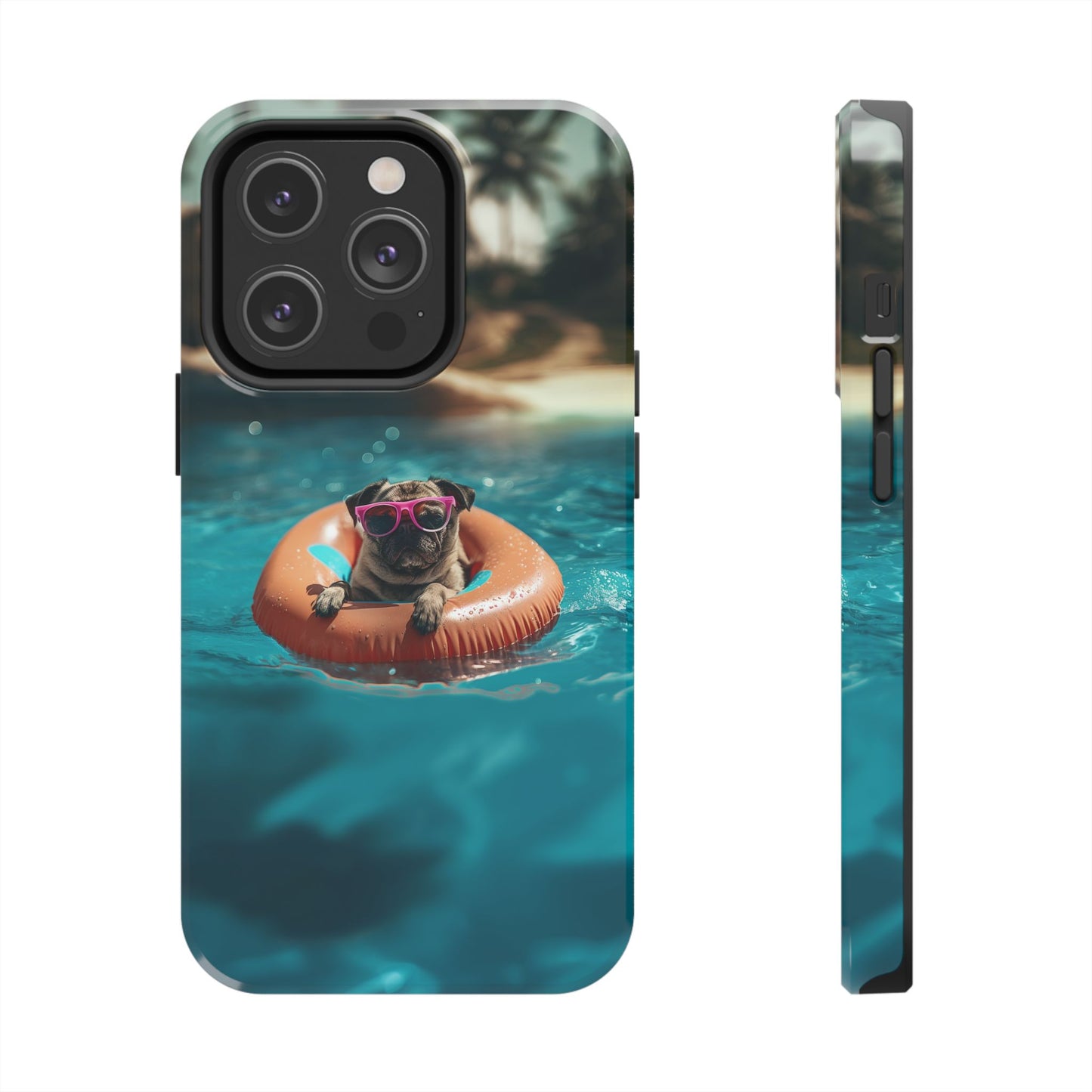 Pug Summer Tough iPhone & Samsung Cases