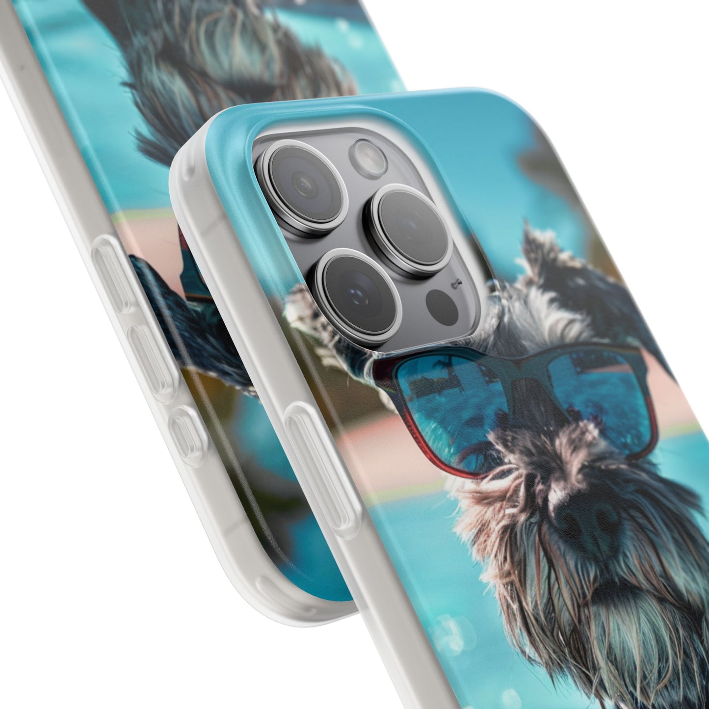 Aruba Schnauzer Option #2 Summer Beach iPhone & Samsung Flexi Cases