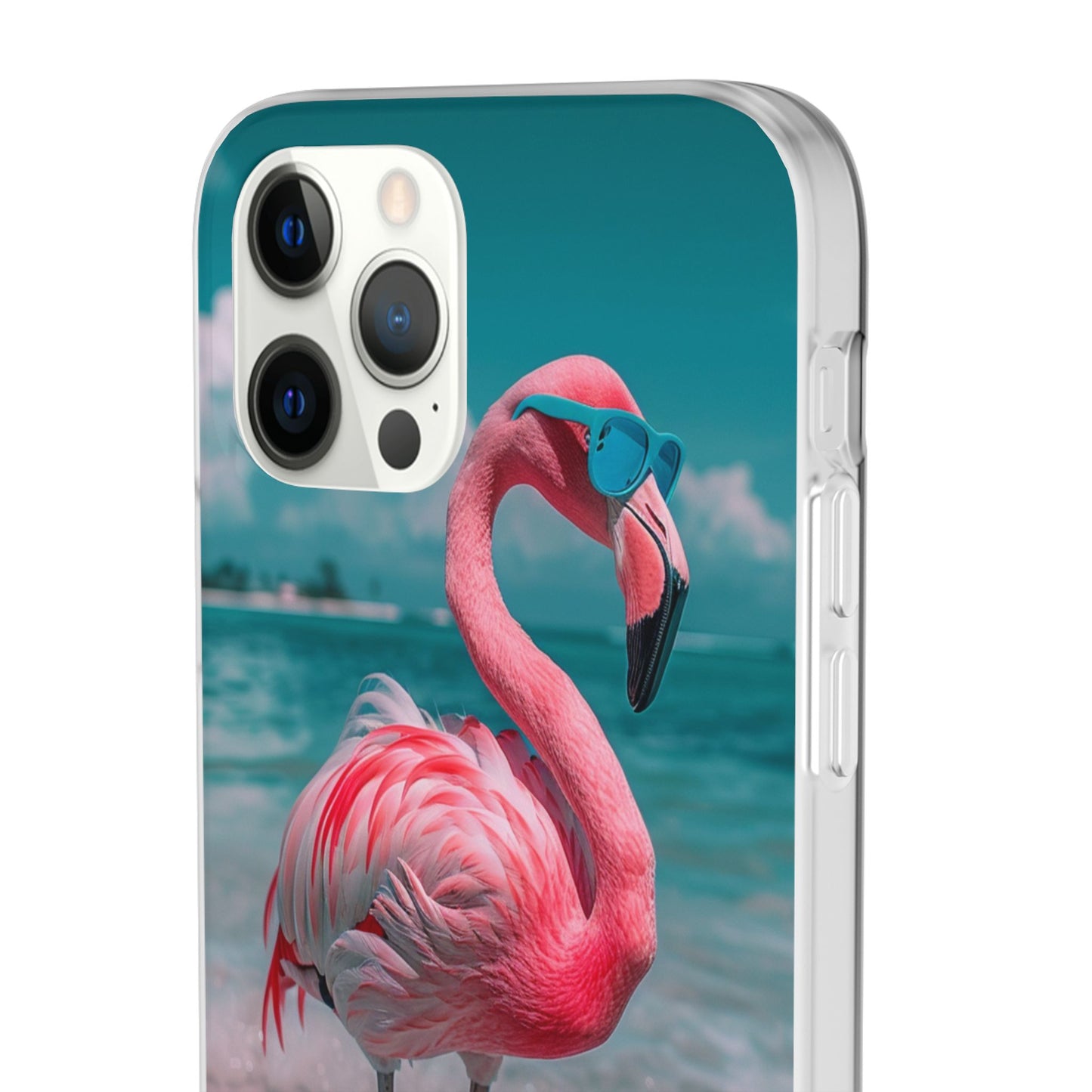 Aruba Beach Flamingo iPhone & Samsung Flexi Cases