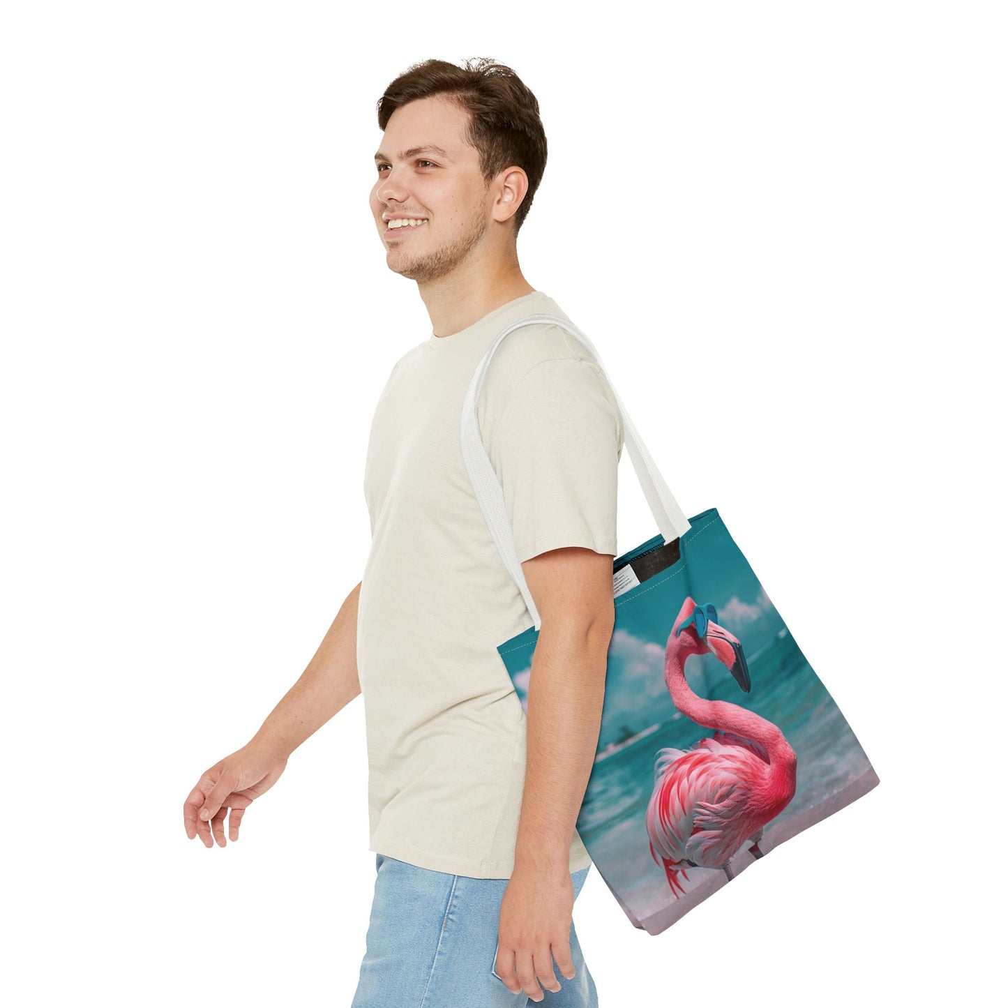 Beach Flamingo Tote Bag