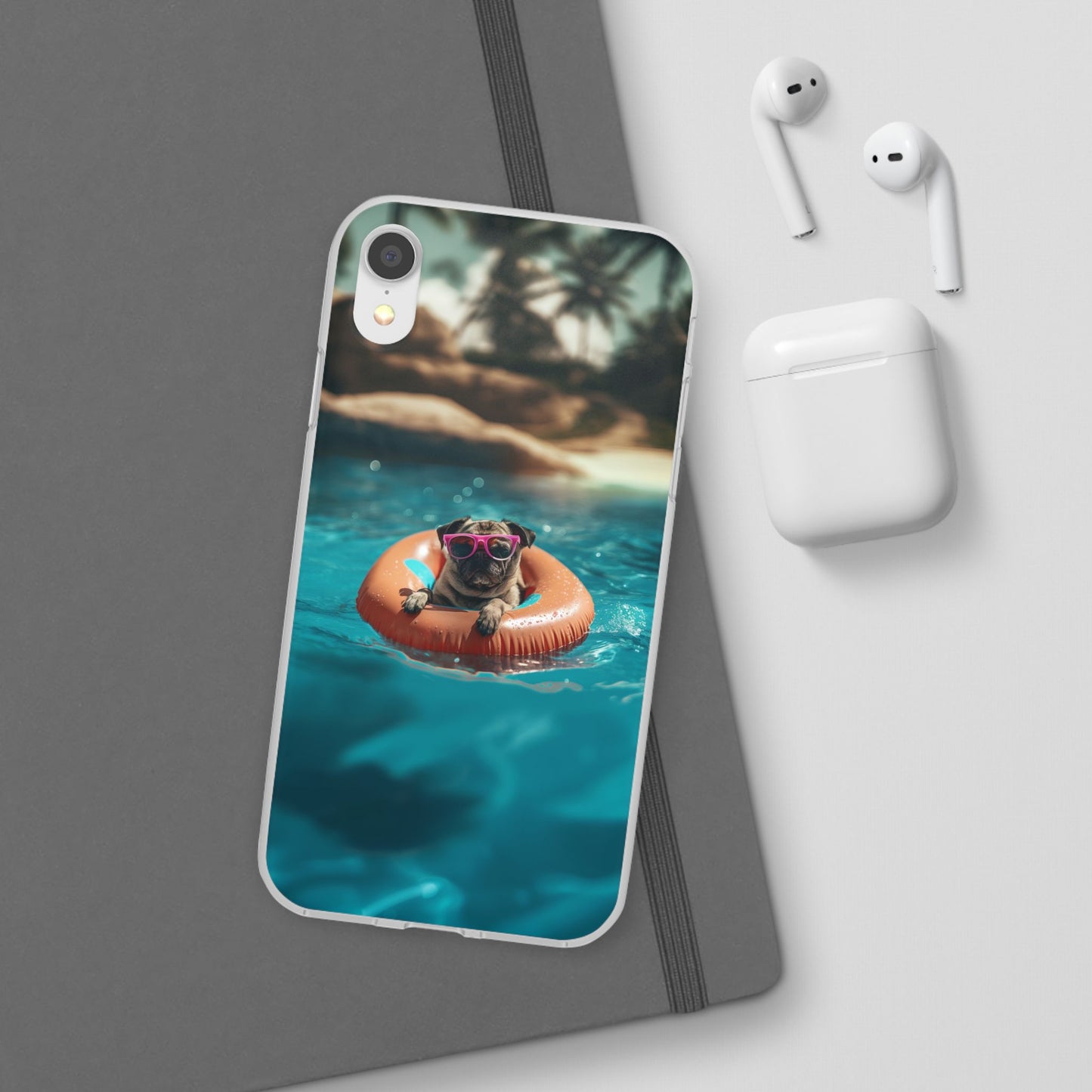 Pug Summer iPhone & Samsung Flexi Cases