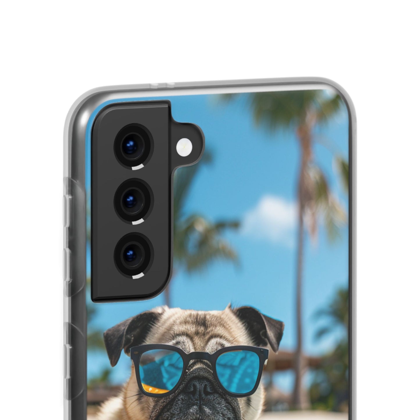 Aruba Pug Summer Option #2 iPhone & Samsung Flexi Cases