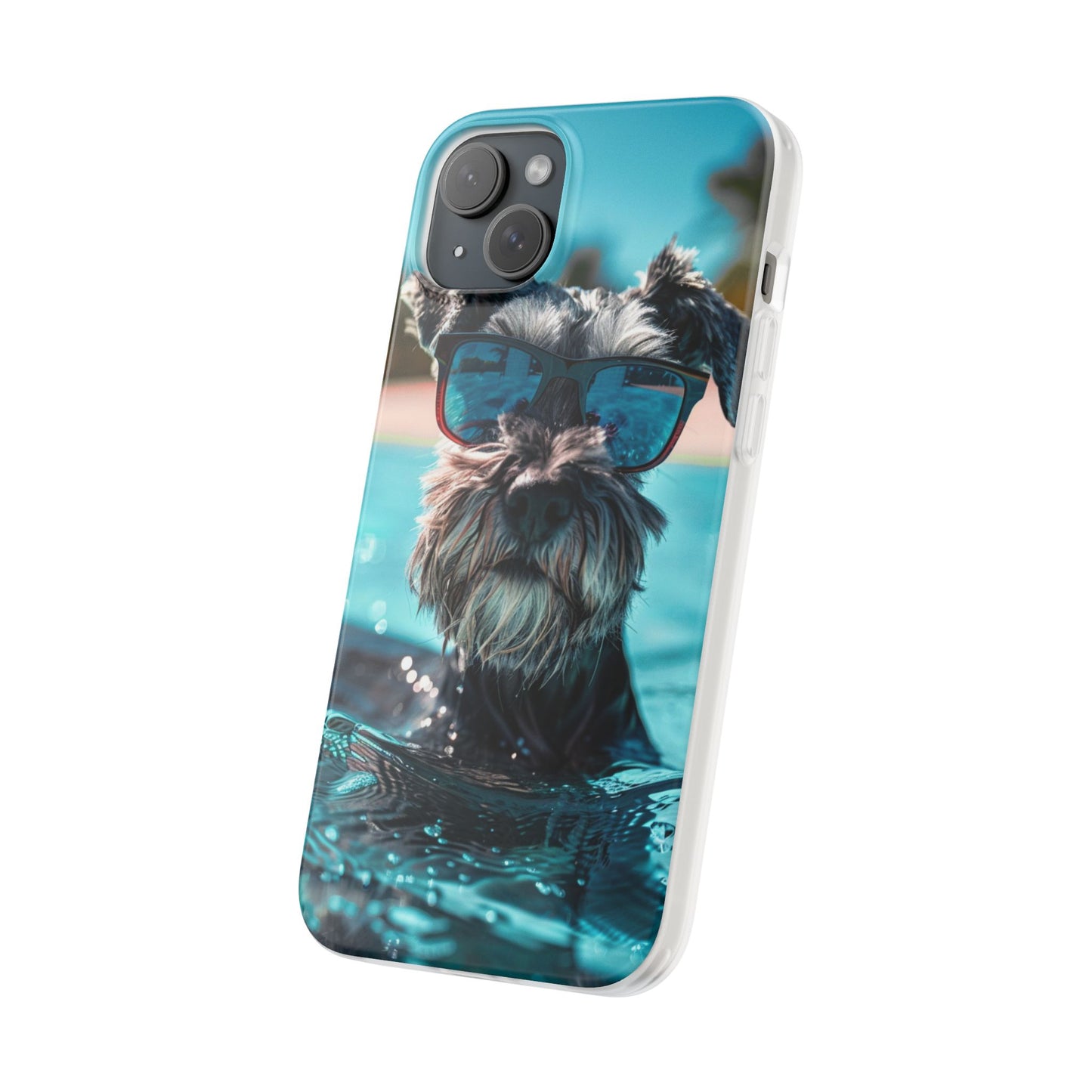 Aruba Schnauzer Option #2 Summer Beach iPhone & Samsung Flexi Cases