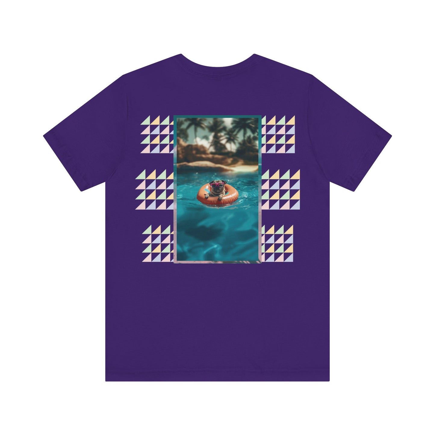 Beach Pug Unisex Short Sleeve Tee