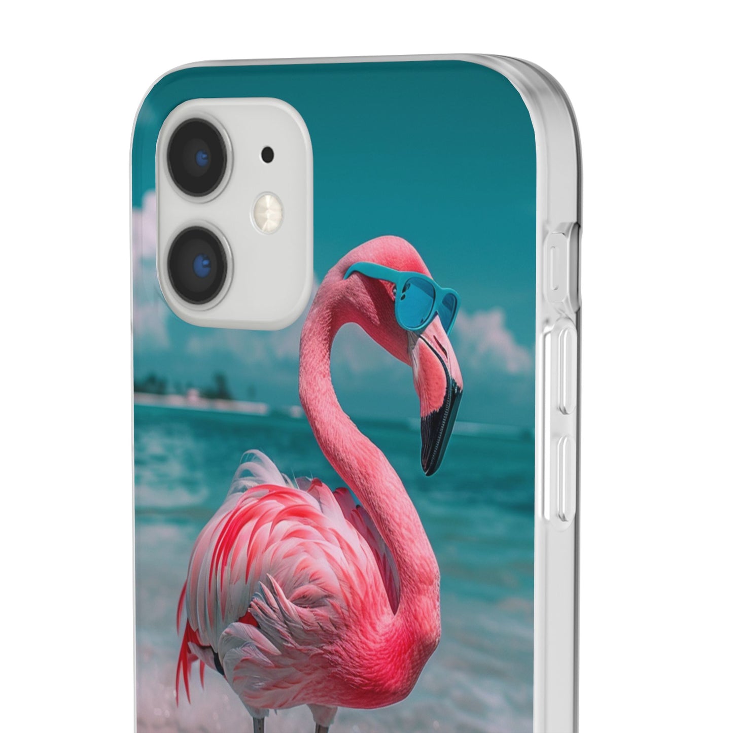Aruba Beach Flamingo iPhone & Samsung Flexi Cases