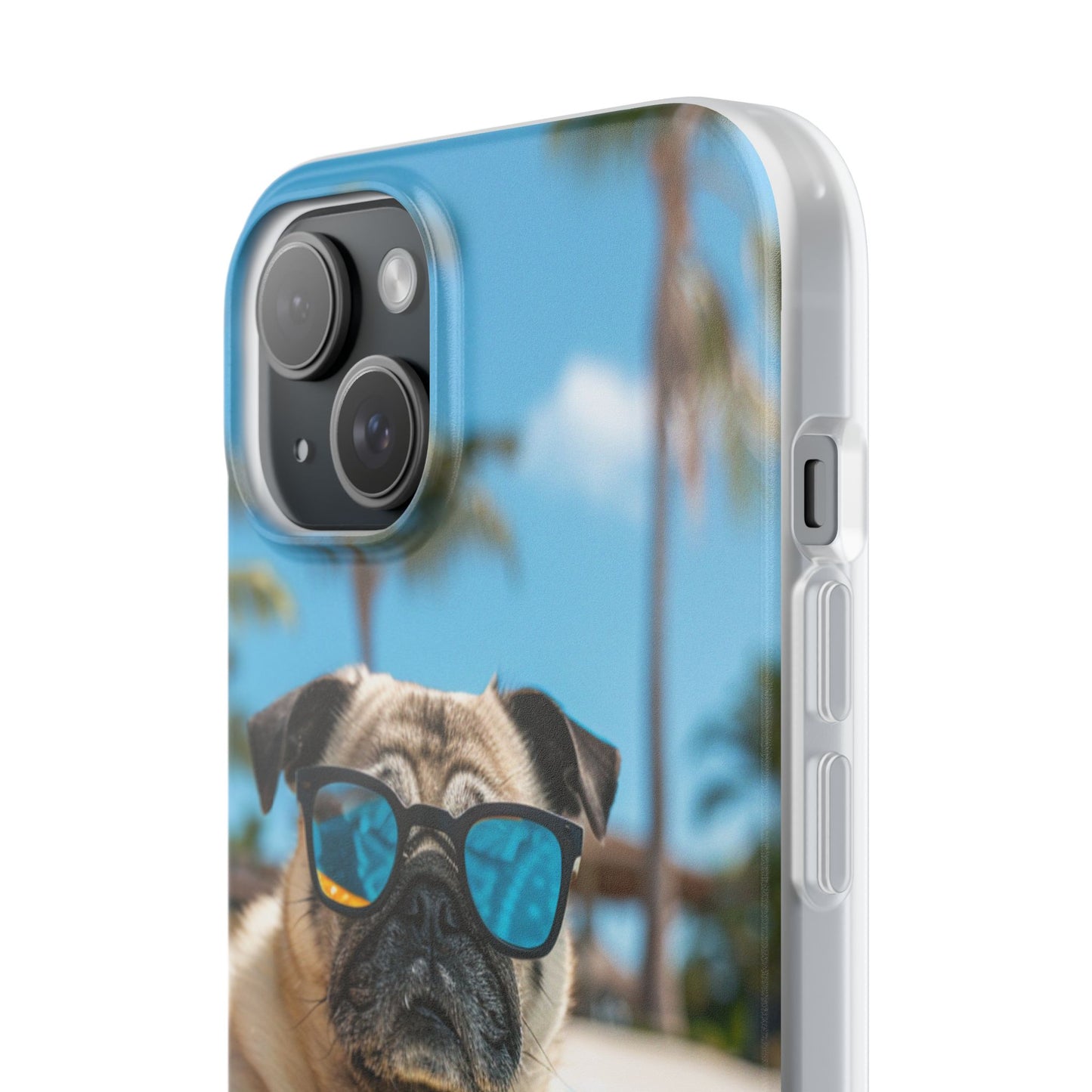 Aruba Pug Summer Option #2 iPhone & Samsung Flexi Cases