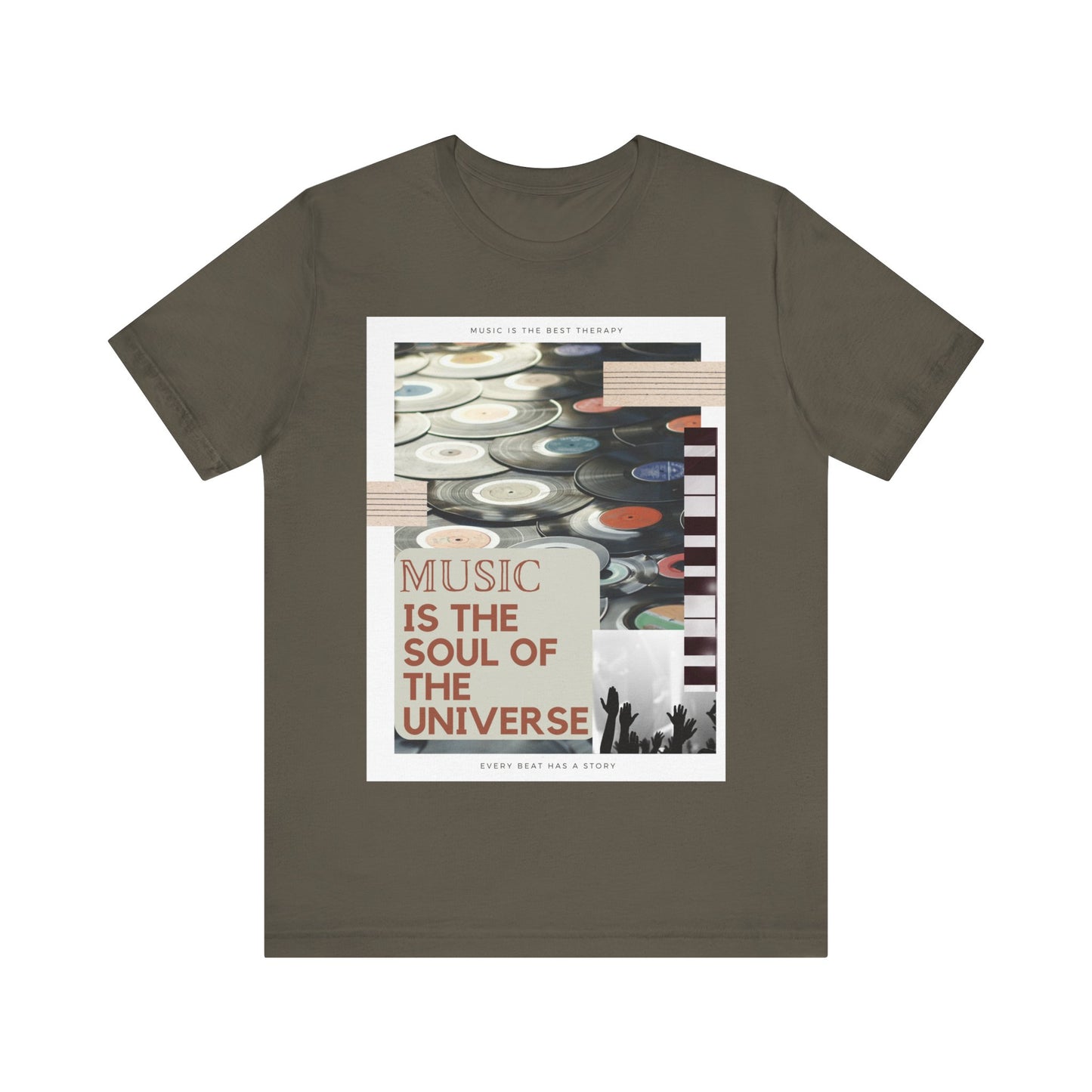 Music Is The Soul Of The Universe Unisex Jersey Short Sleeve Tee