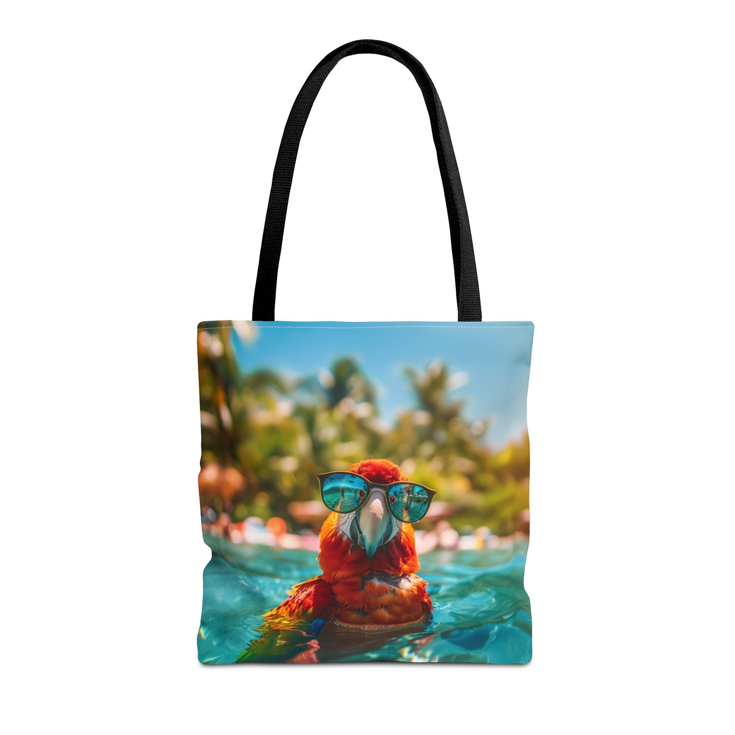 Summer Parrot Beach Tote Bag
