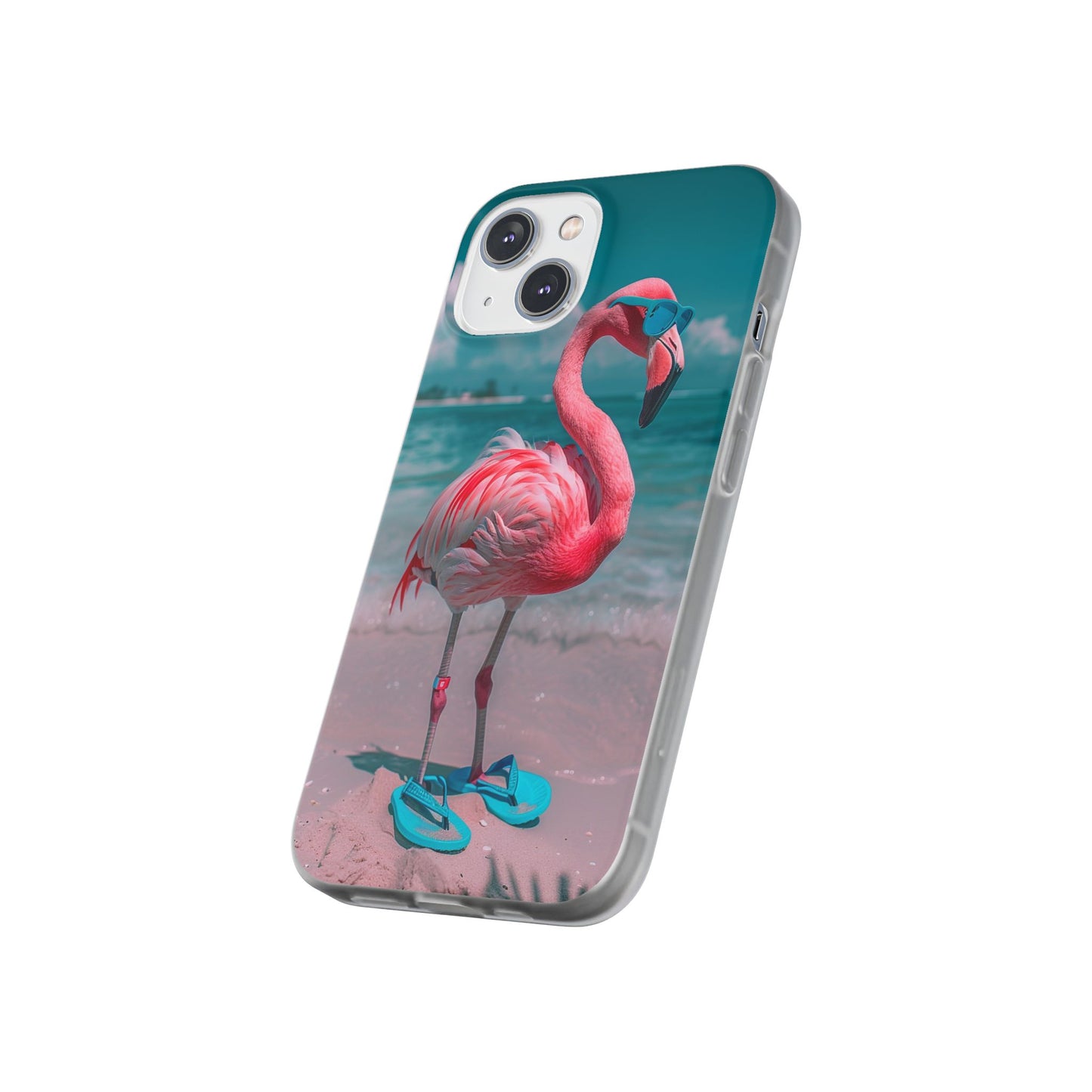 Aruba Beach Flamingo iPhone & Samsung Flexi Cases