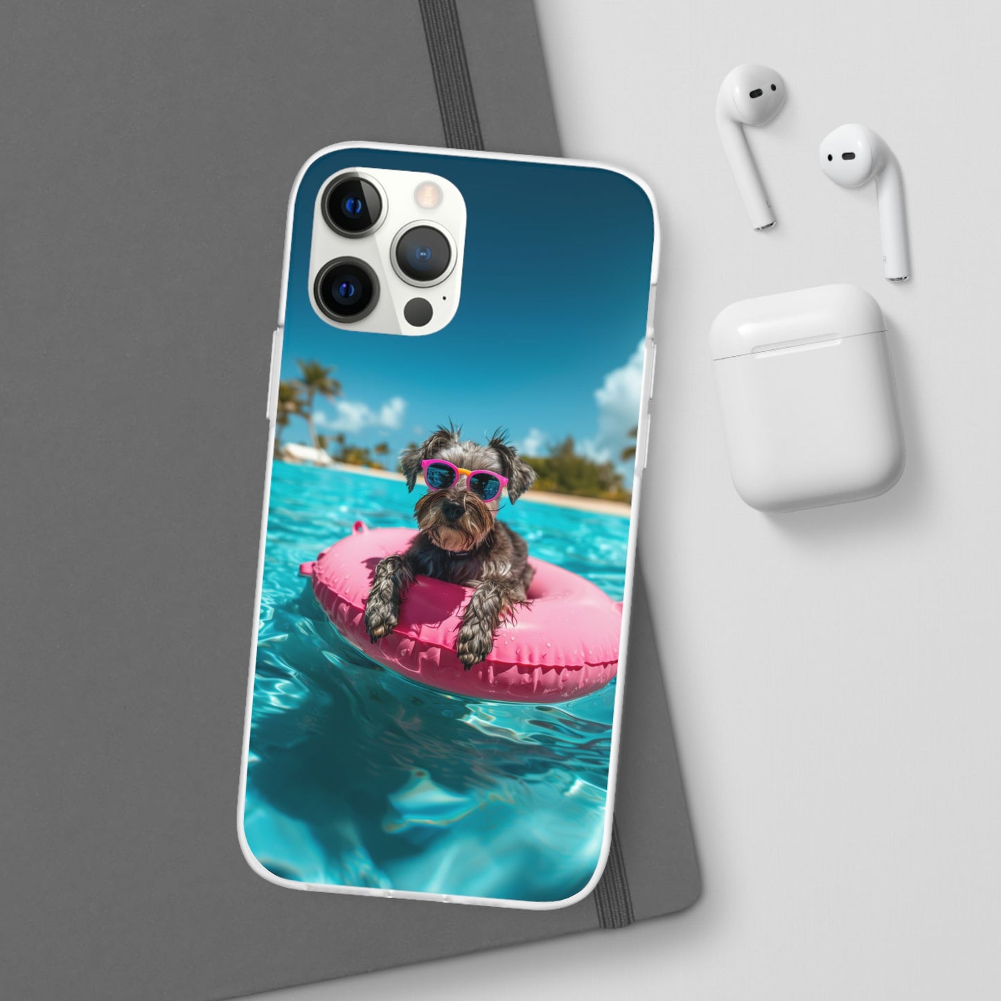 Aruba Schnauzer Summer Beach iPhone & Samsung Flexi Cases