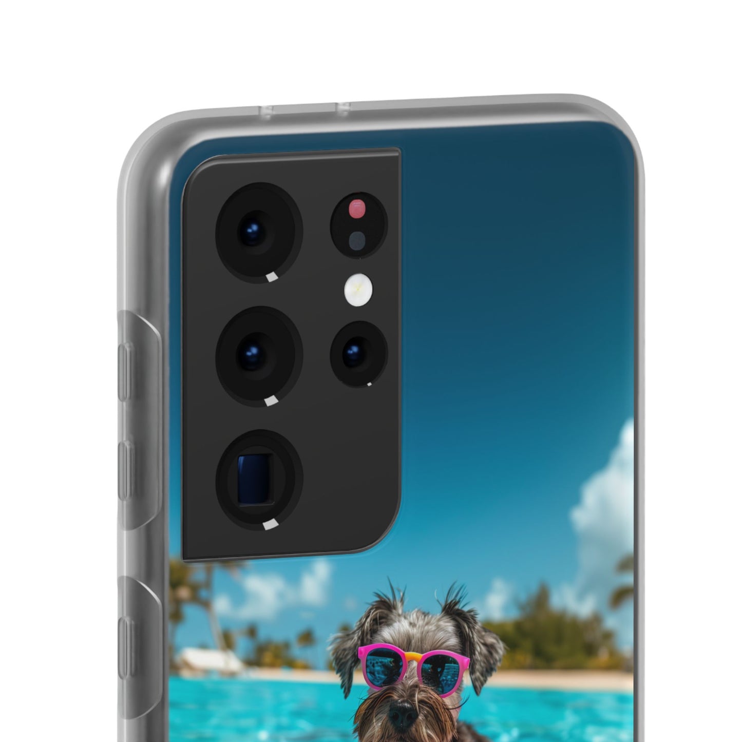 Aruba Schnauzer Summer Beach iPhone & Samsung Flexi Cases