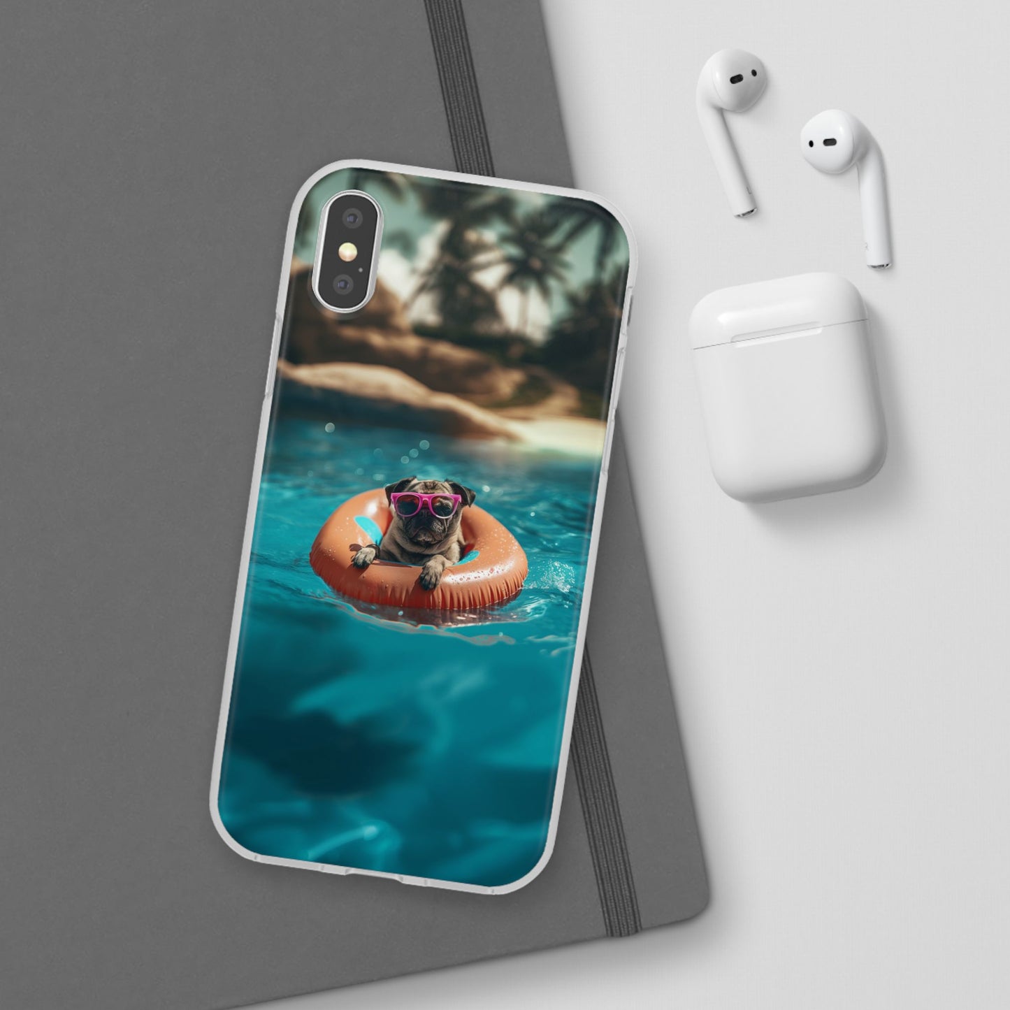 Pug Summer iPhone & Samsung Flexi Cases