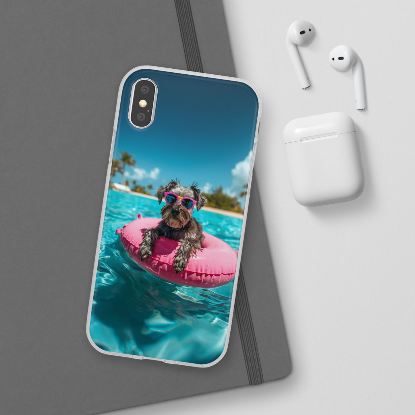 Aruba Schnauzer Summer Beach iPhone & Samsung Flexi Cases