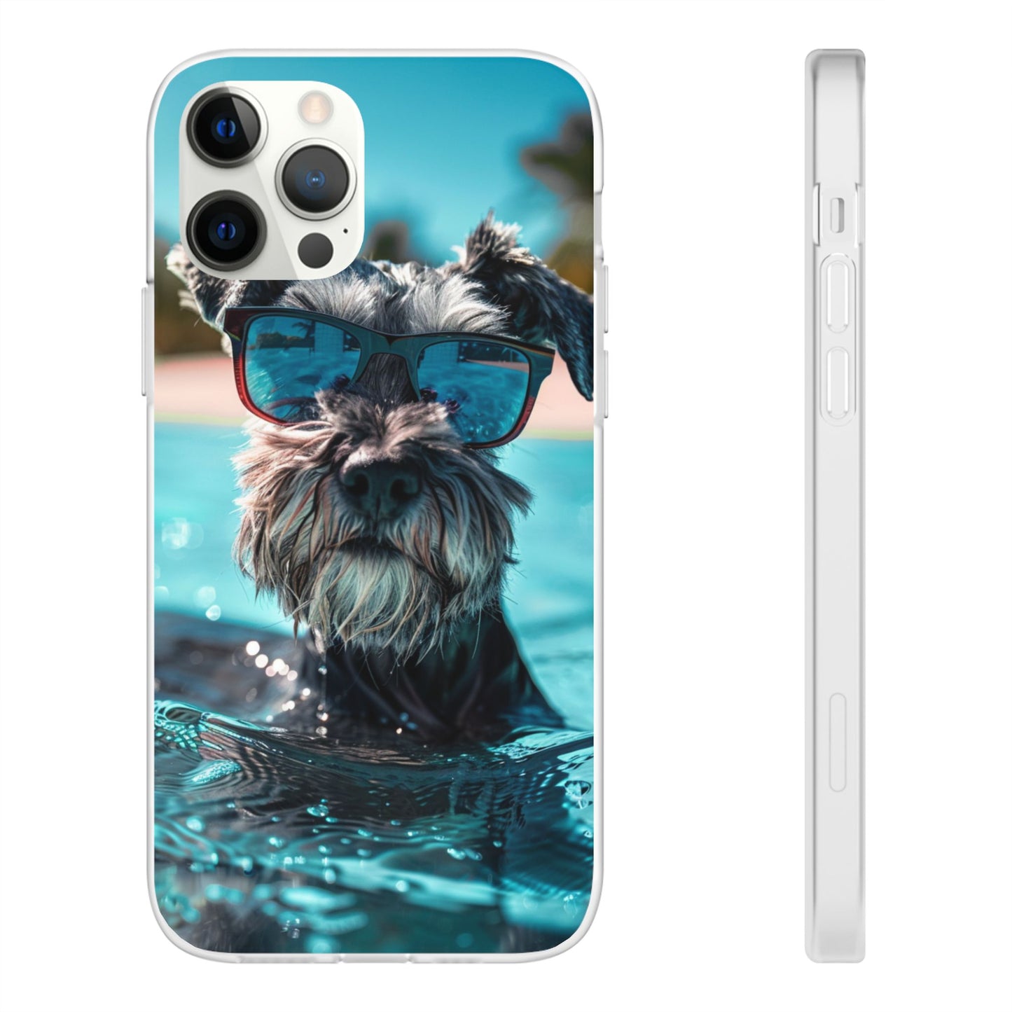 Aruba Schnauzer Option #2 Summer Beach iPhone & Samsung Flexi Cases