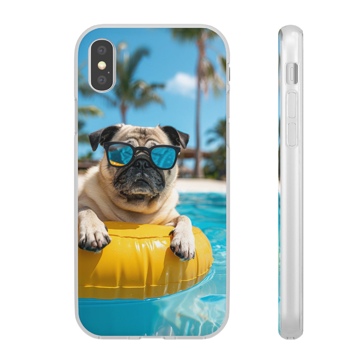 Aruba Pug Summer Option #2 iPhone & Samsung Flexi Cases