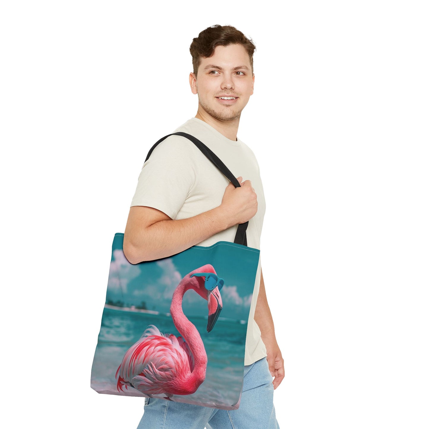 Beach Flamingo Tote Bag