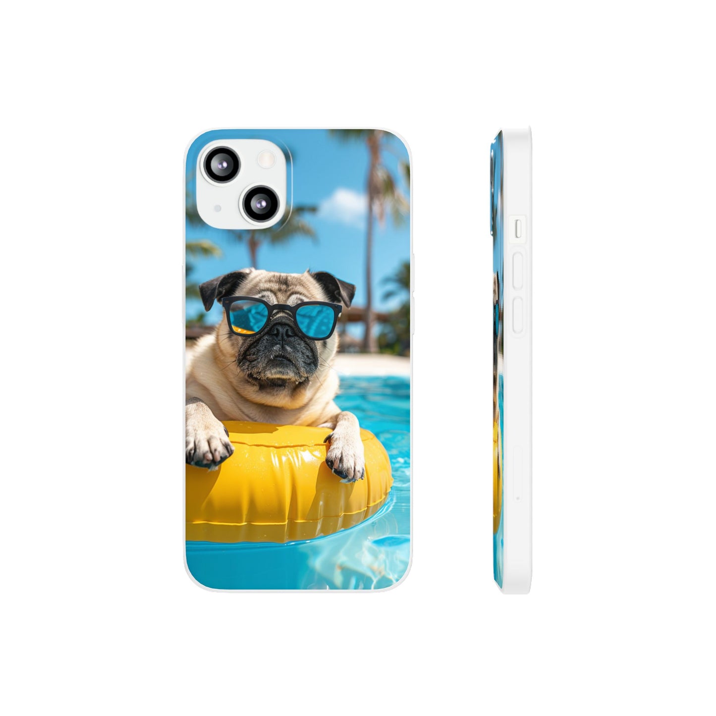 Aruba Pug Summer Option #2 iPhone & Samsung Flexi Cases