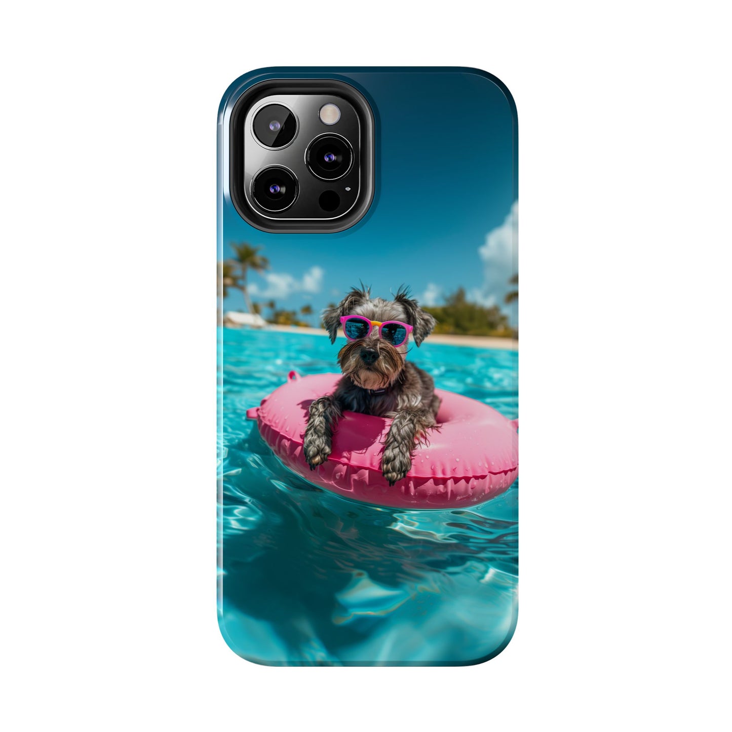 Schnauzer Summer Beach Tough iPhone & Samsung Cases