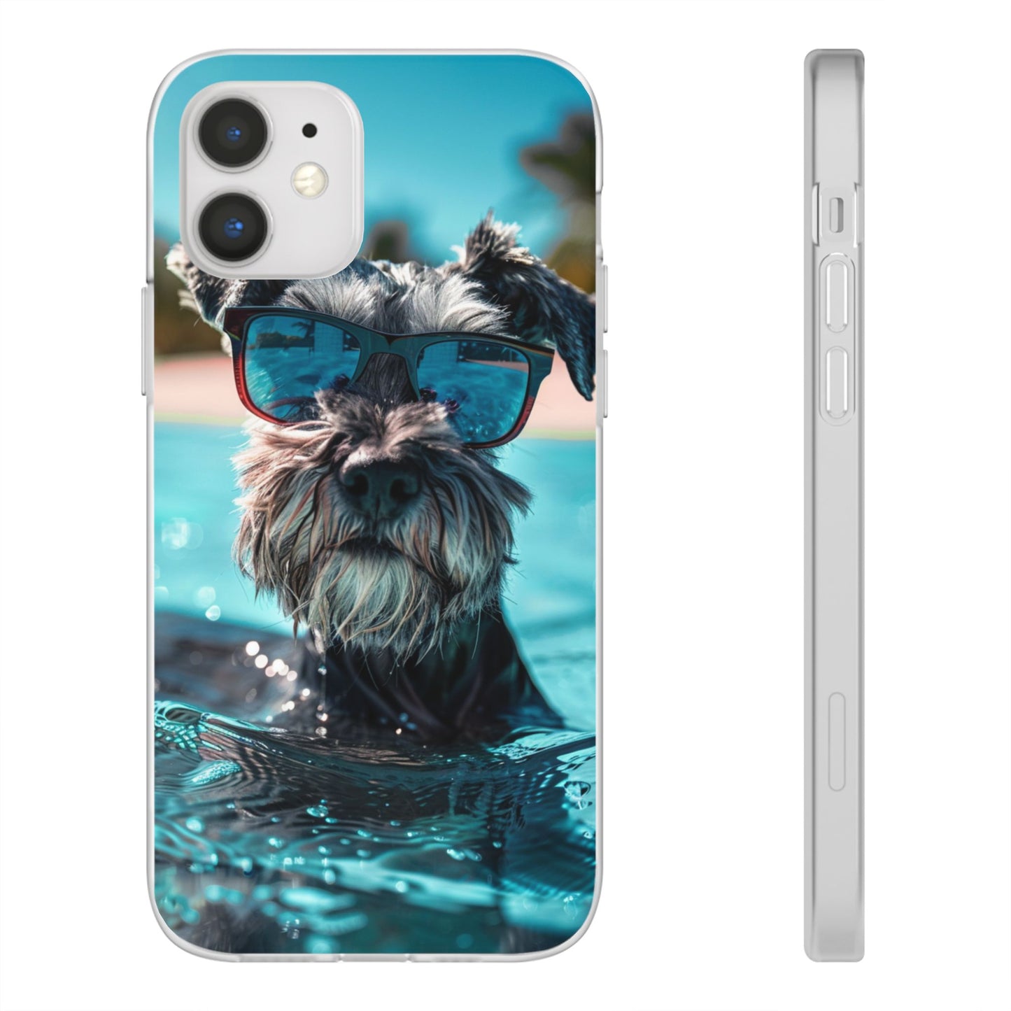 Aruba Schnauzer Option #2 Summer Beach iPhone & Samsung Flexi Cases