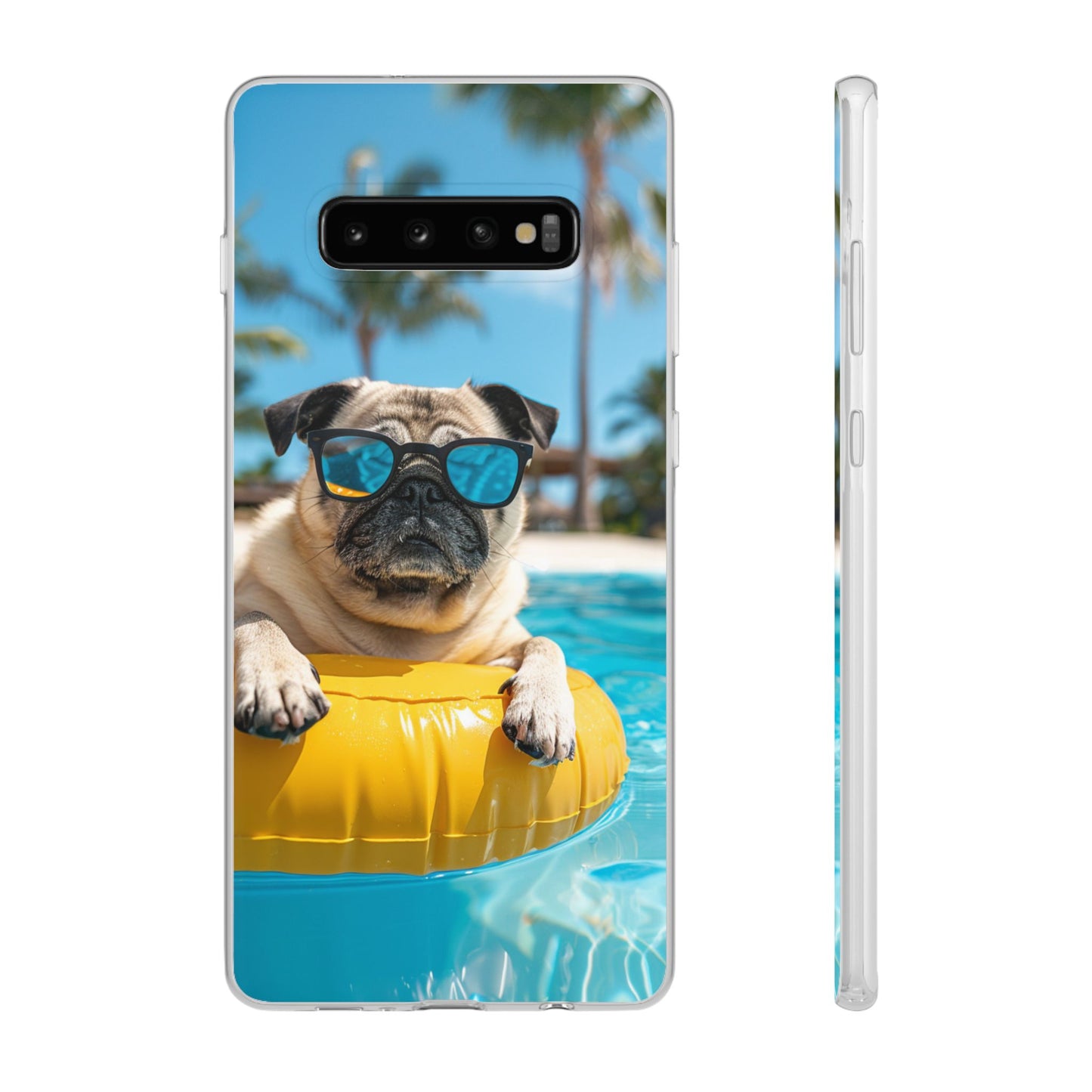Aruba Pug Summer Option #2 iPhone & Samsung Flexi Cases