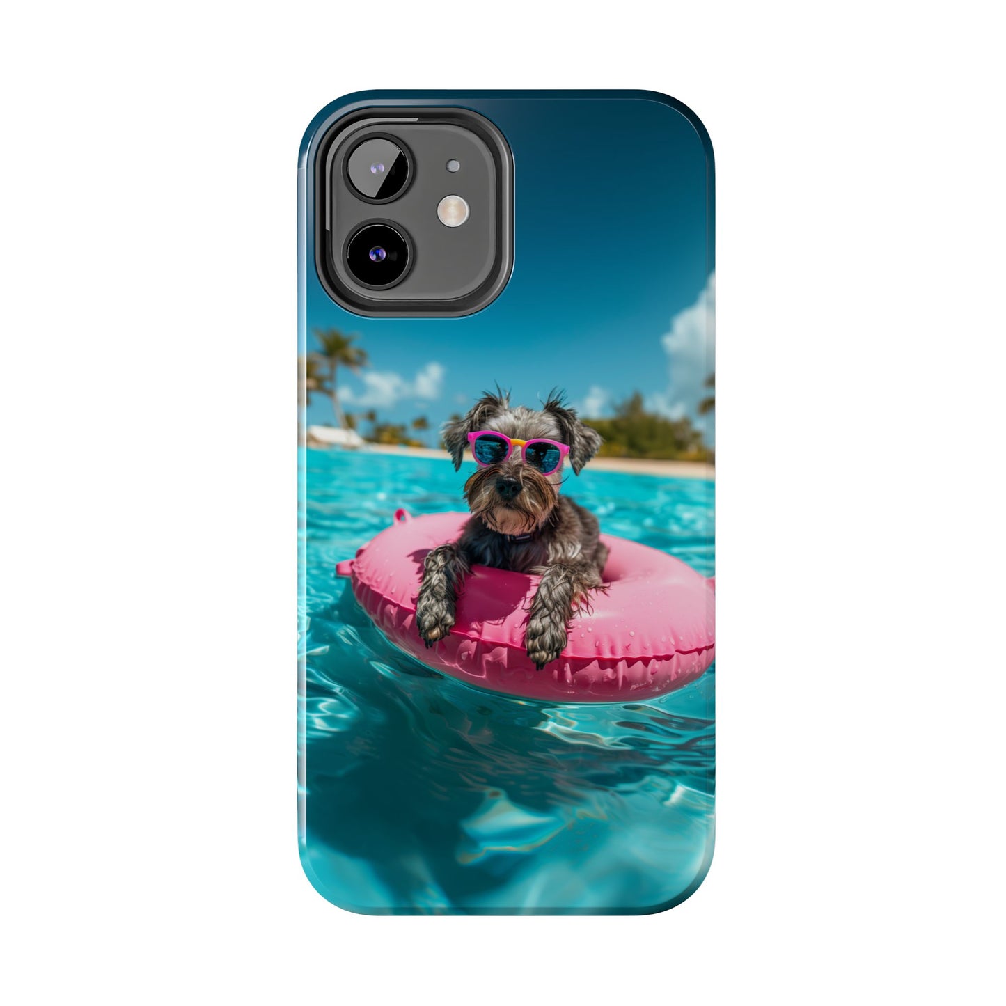 Schnauzer Summer Beach Tough iPhone & Samsung Cases