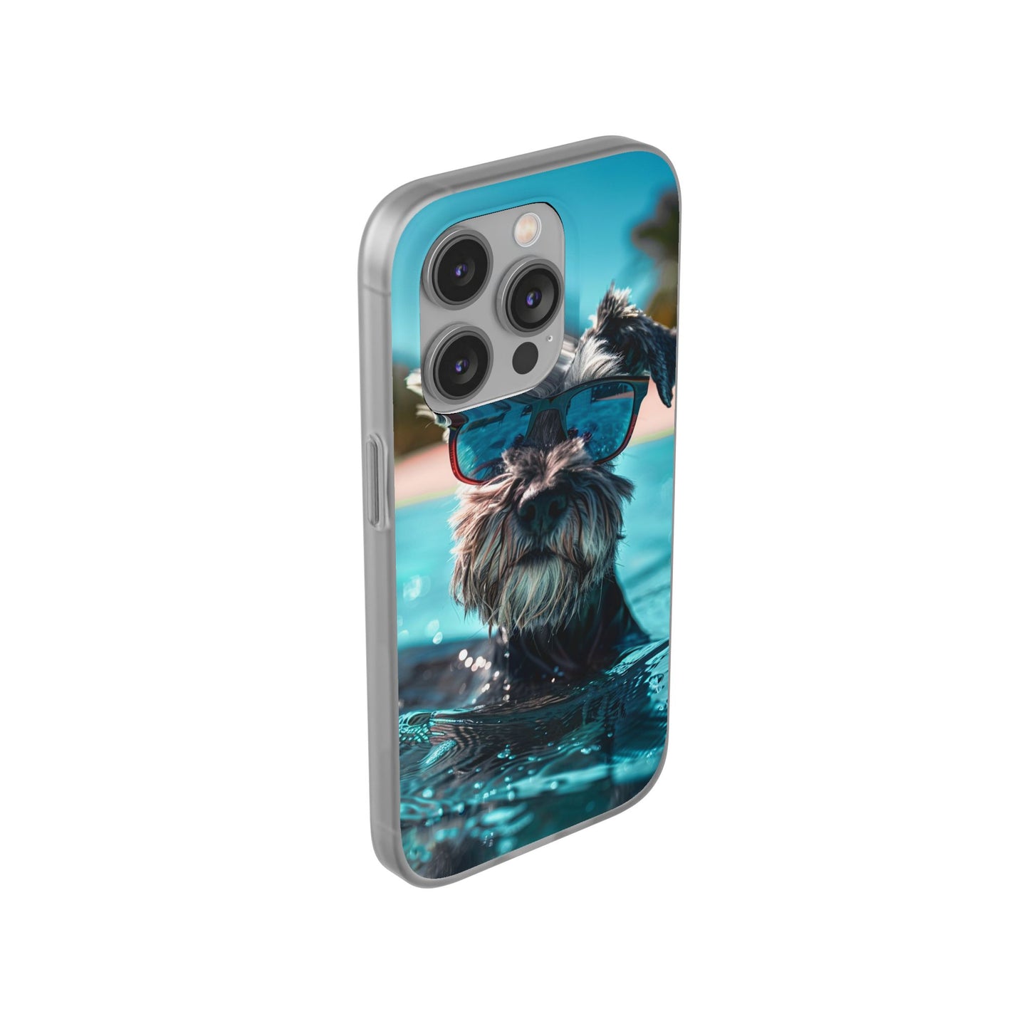 Aruba Schnauzer Option #2 Summer Beach iPhone & Samsung Flexi Cases