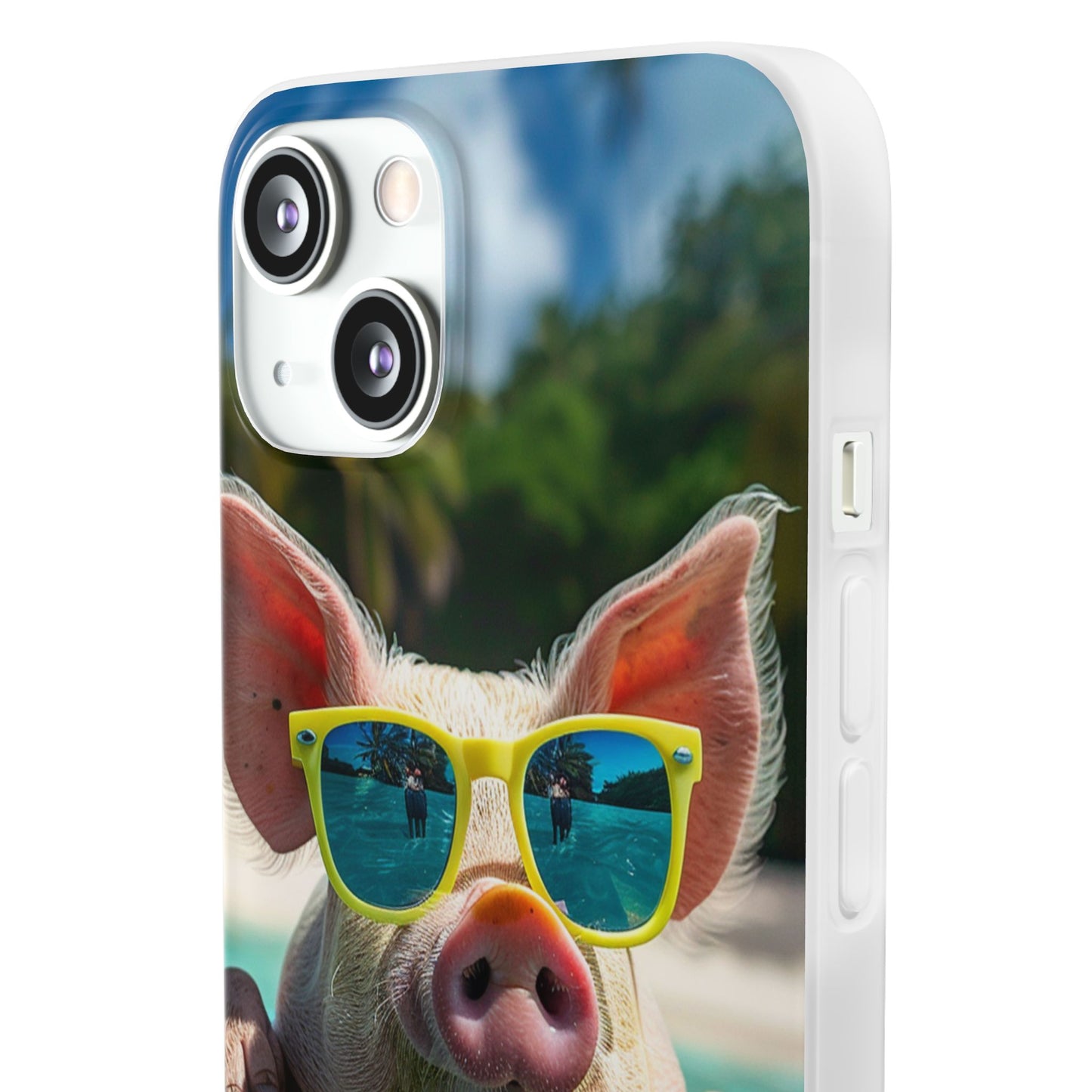 Aruba Summer Beach Pig iPhone & Samsung Flexi Cases