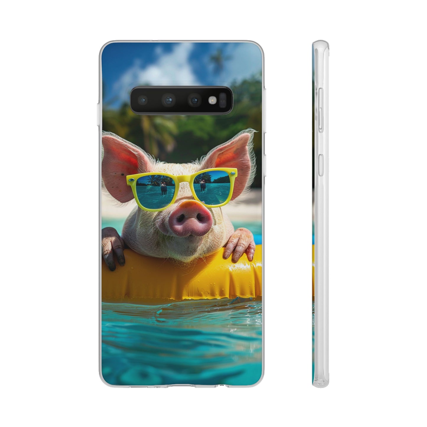 Aruba Summer Beach Pig iPhone & Samsung Flexi Cases