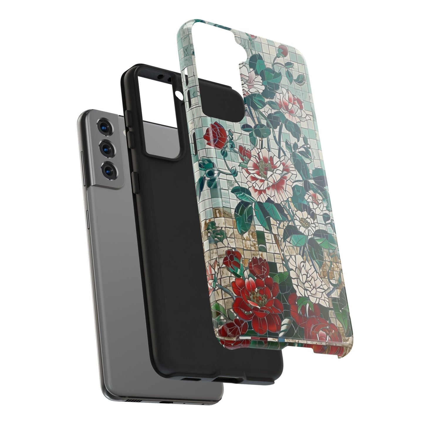 Floral Tiles Summer Tough iPhone & Samsung Cases