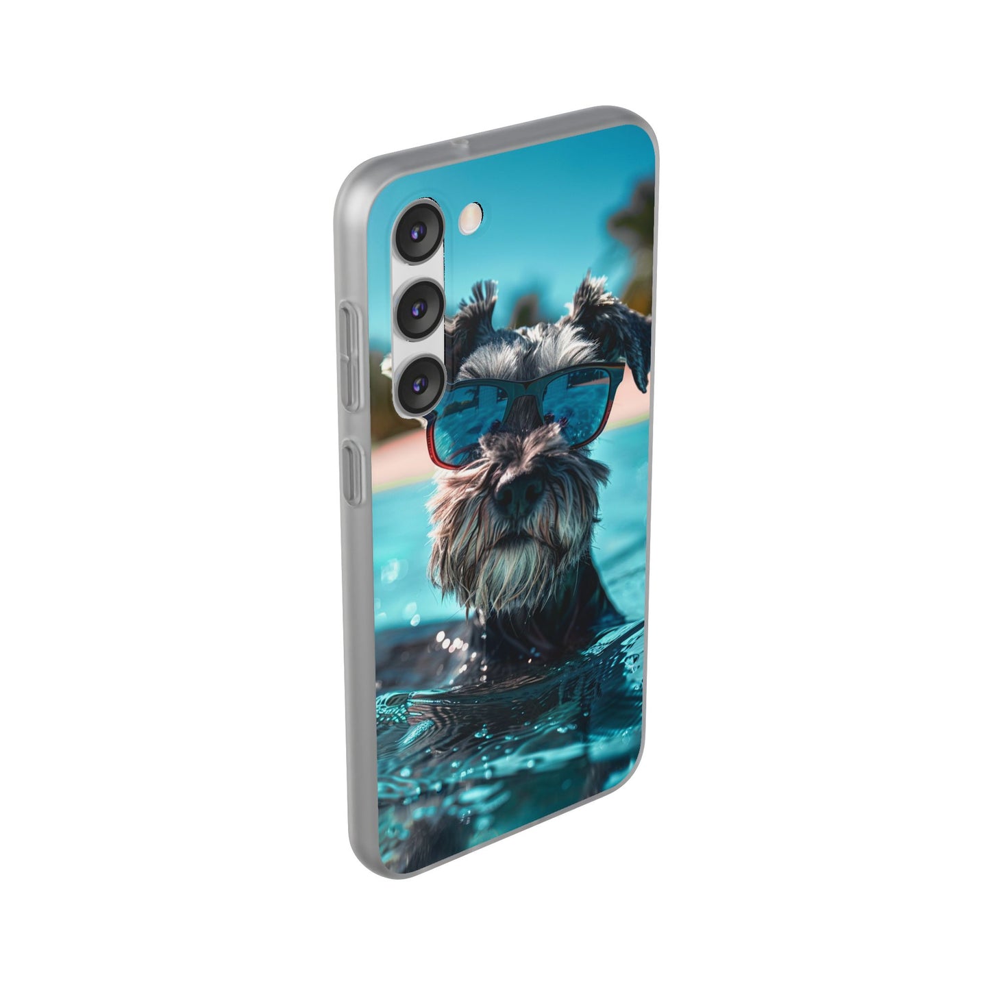 Aruba Schnauzer Option #2 Summer Beach iPhone & Samsung Flexi Cases