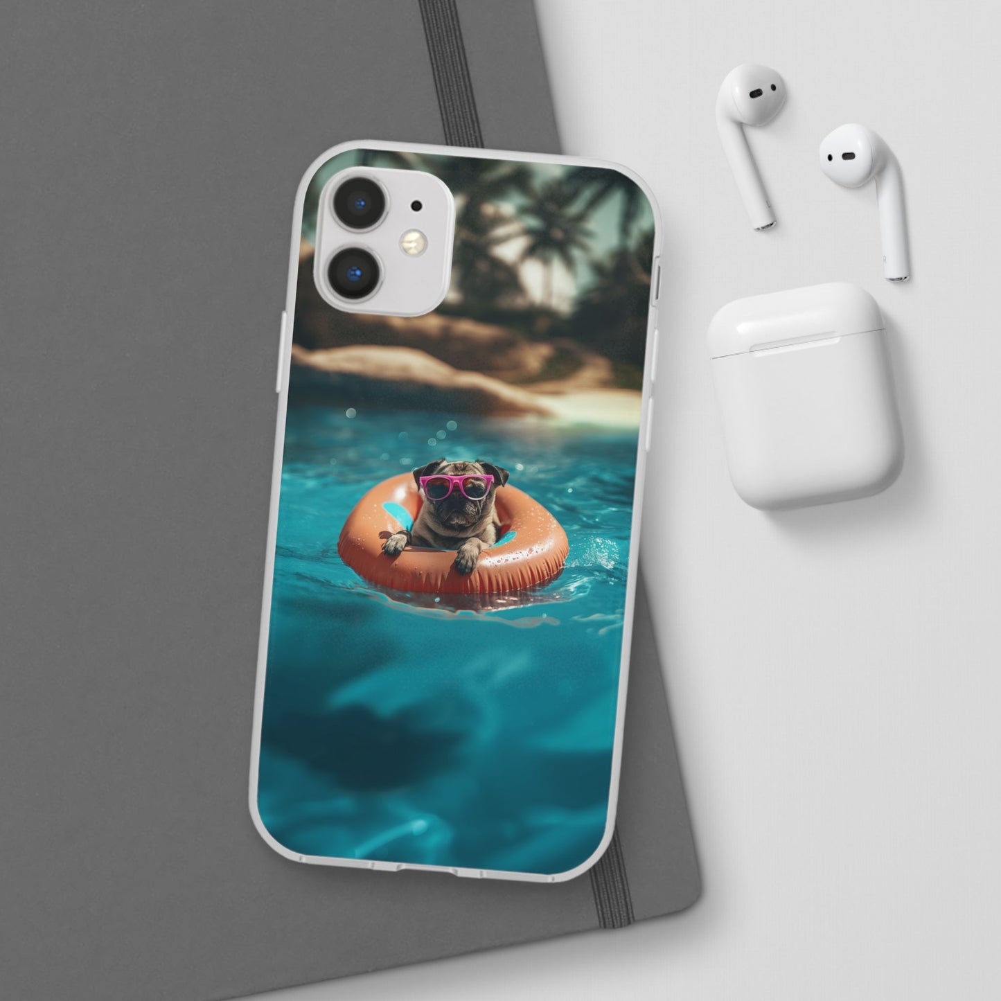 Pug Summer iPhone & Samsung Flexi Cases