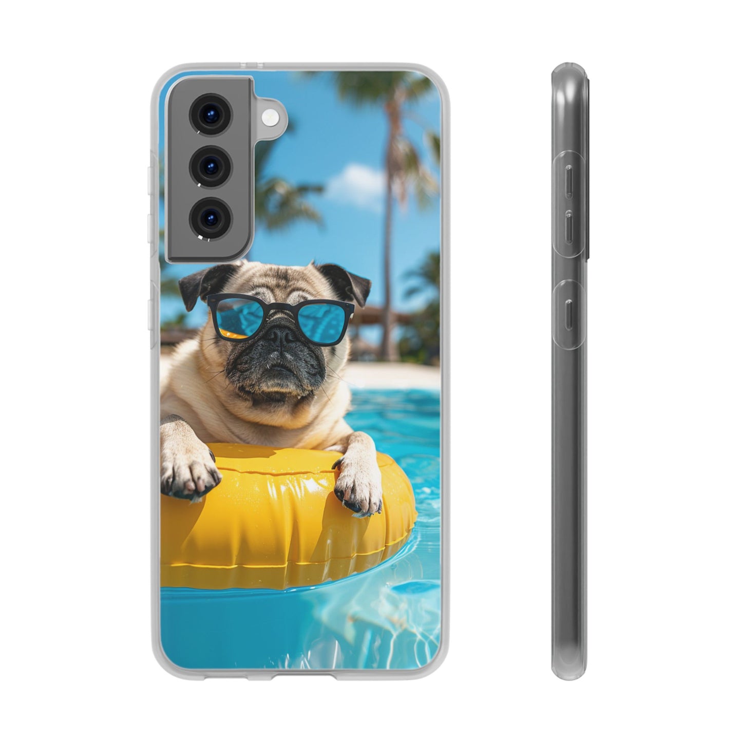 Aruba Pug Summer Option #2 iPhone & Samsung Flexi Cases