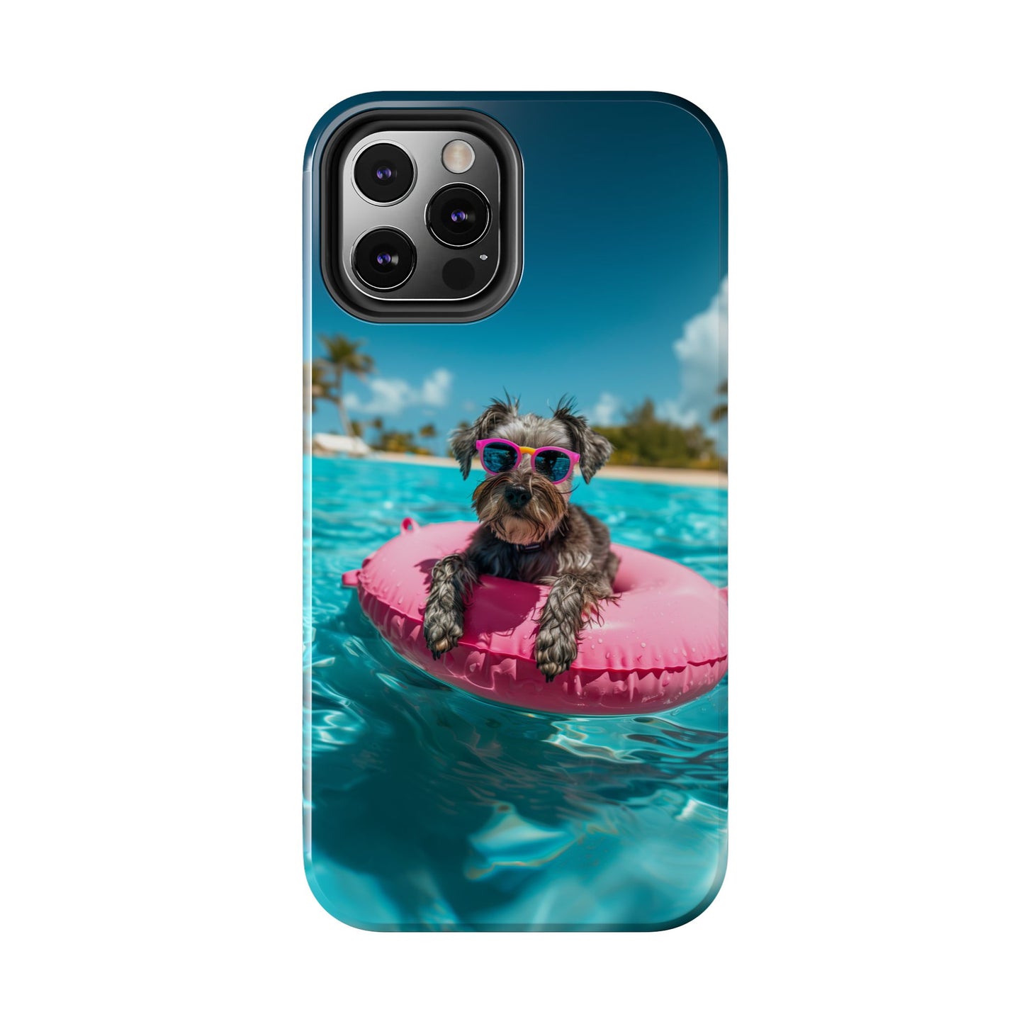 Schnauzer Summer Beach Tough iPhone & Samsung Cases