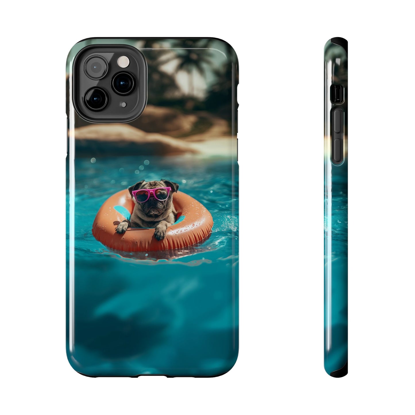 Pug Summer Tough iPhone & Samsung Cases