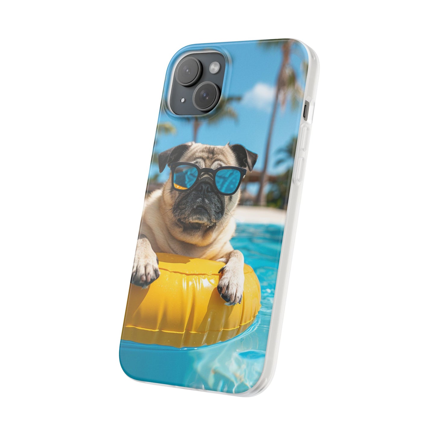 Aruba Pug Summer Option #2 iPhone & Samsung Flexi Cases