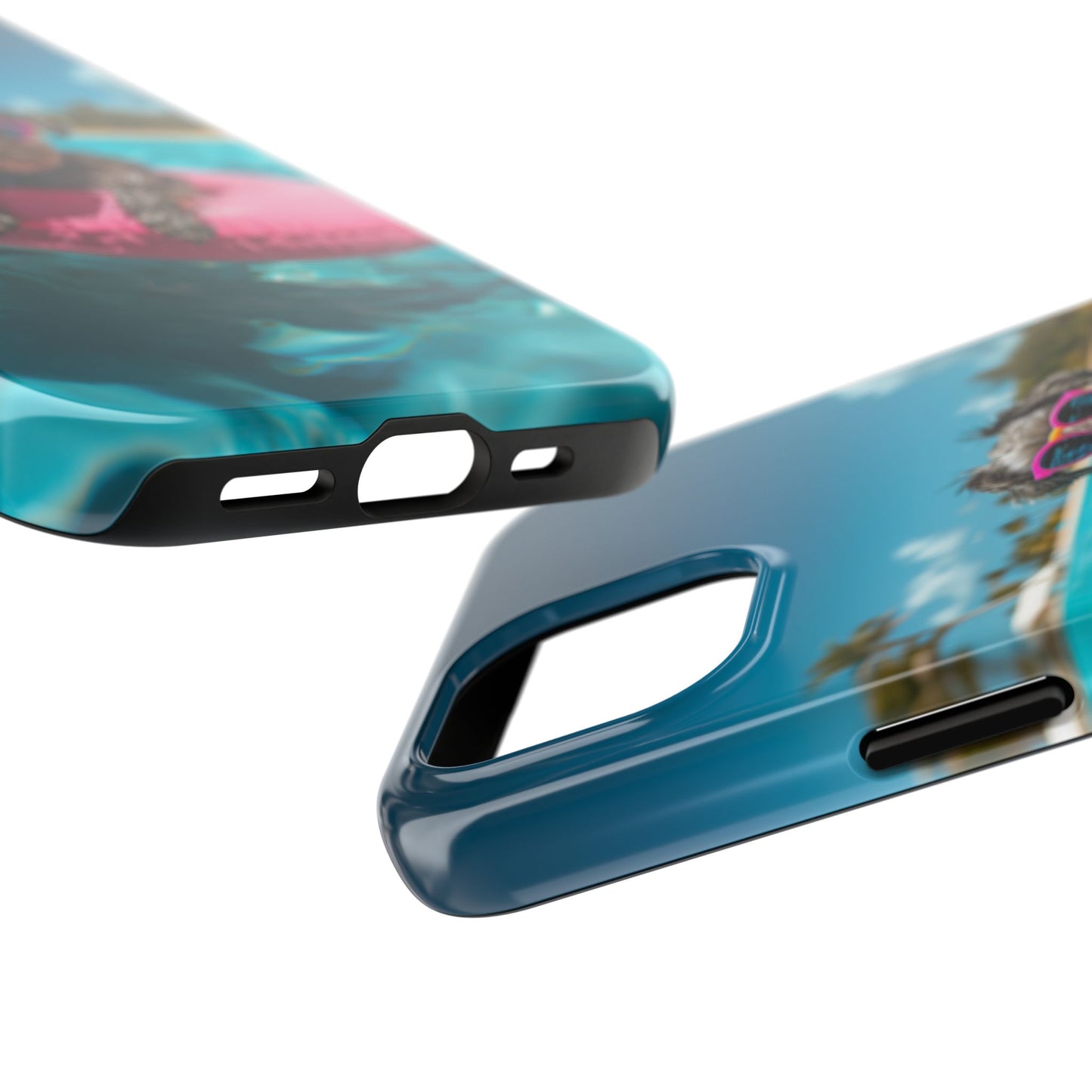 Schnauzer Summer Beach Tough iPhone & Samsung Cases