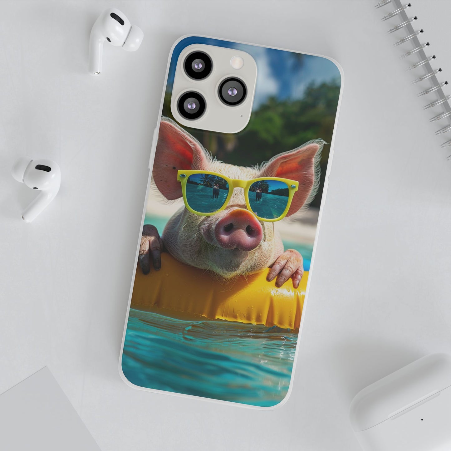 Aruba Summer Beach Pig iPhone & Samsung Flexi Cases