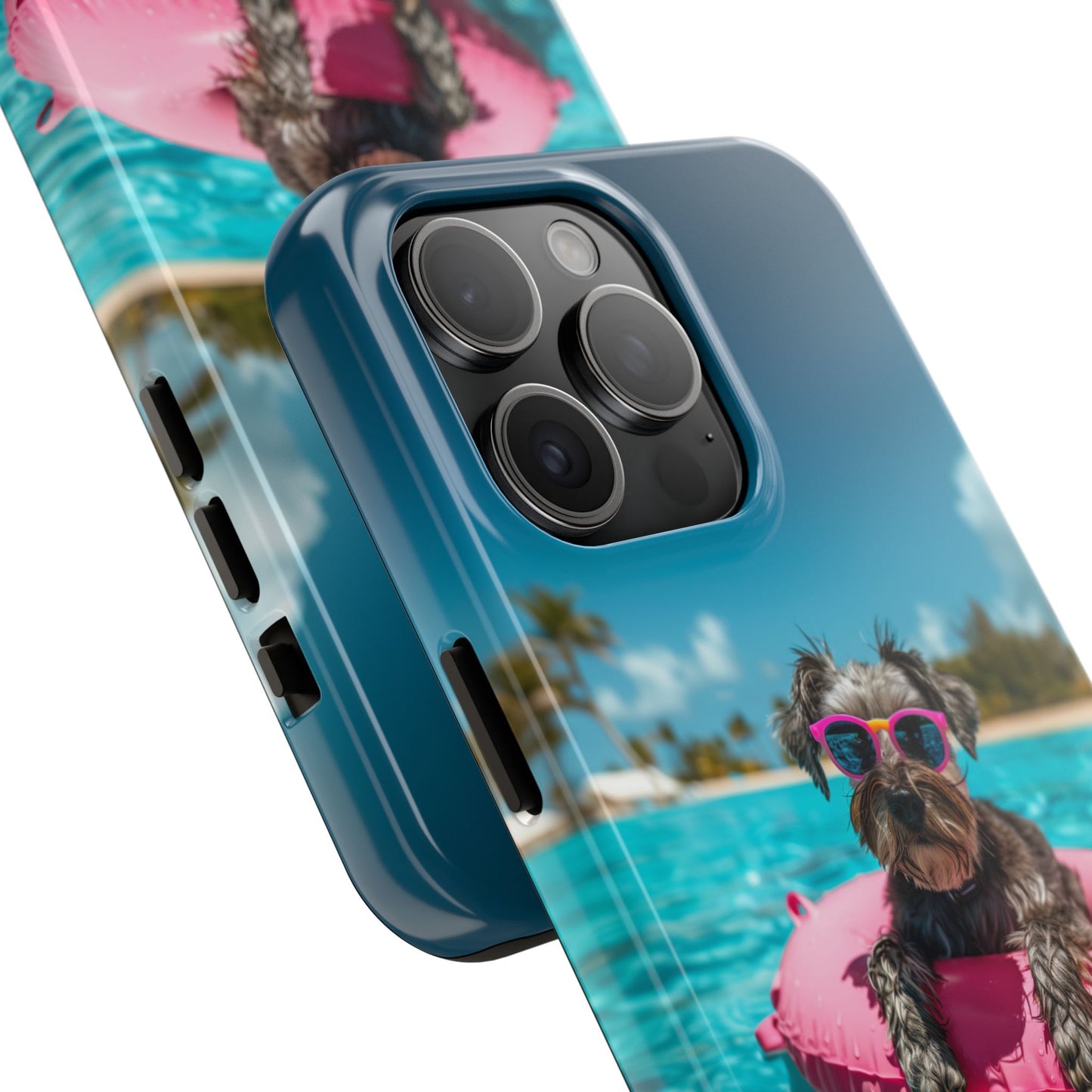 Schnauzer Summer Beach Tough iPhone & Samsung Cases