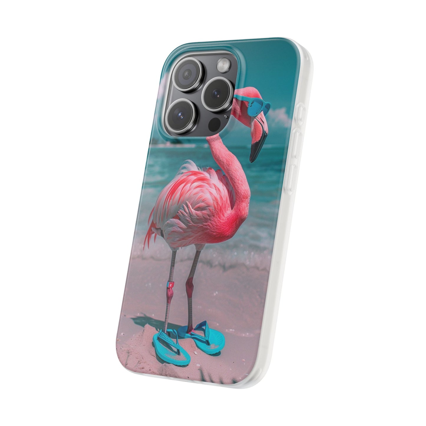 Aruba Beach Flamingo iPhone & Samsung Flexi Cases
