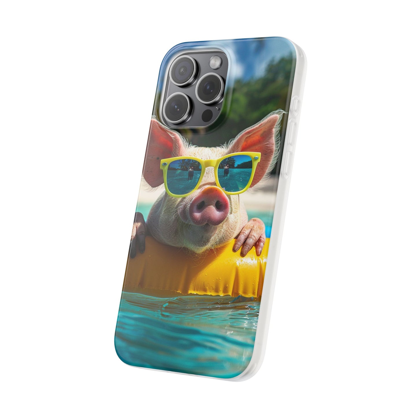 Aruba Summer Beach Pig iPhone & Samsung Flexi Cases