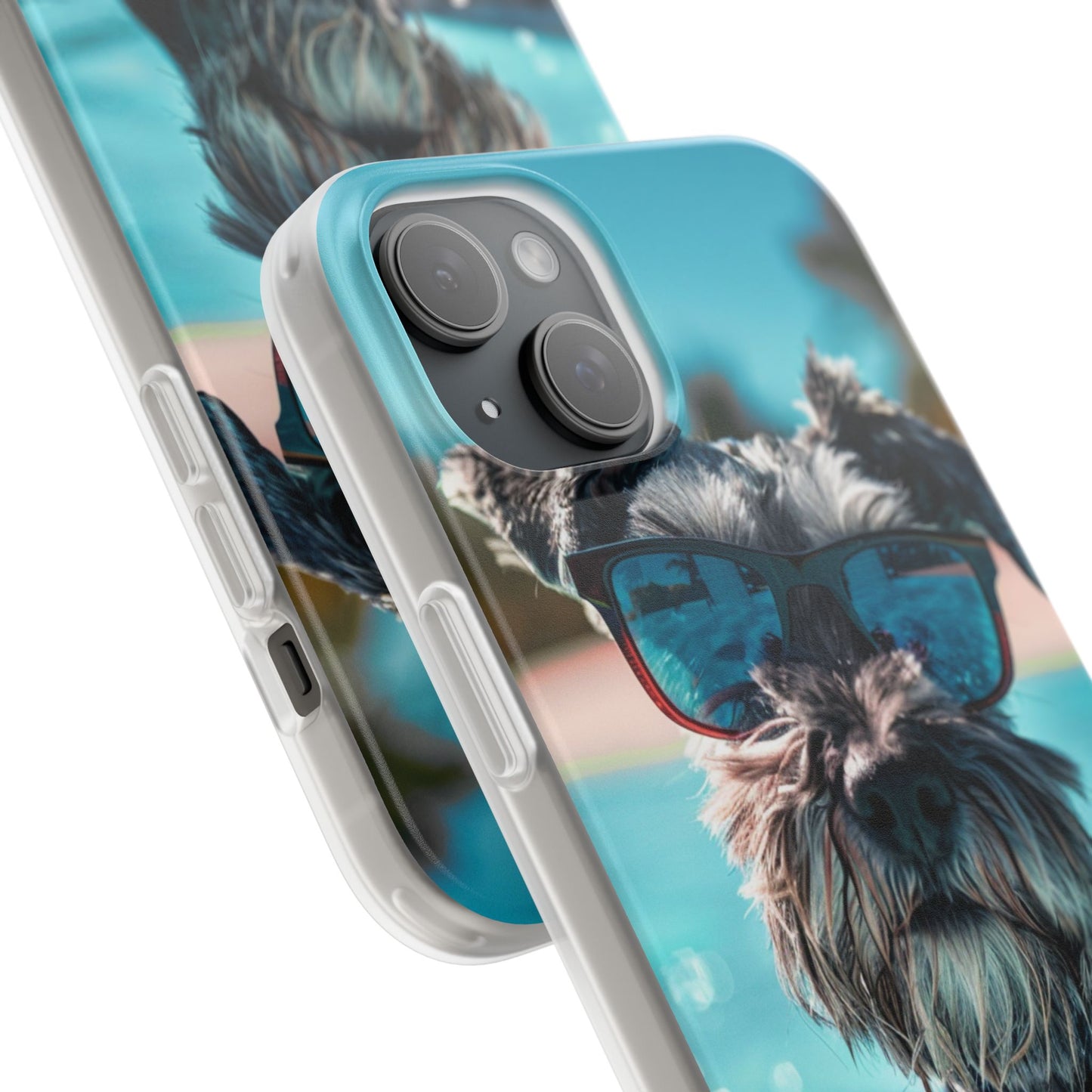 Aruba Schnauzer Option #2 Summer Beach iPhone & Samsung Flexi Cases