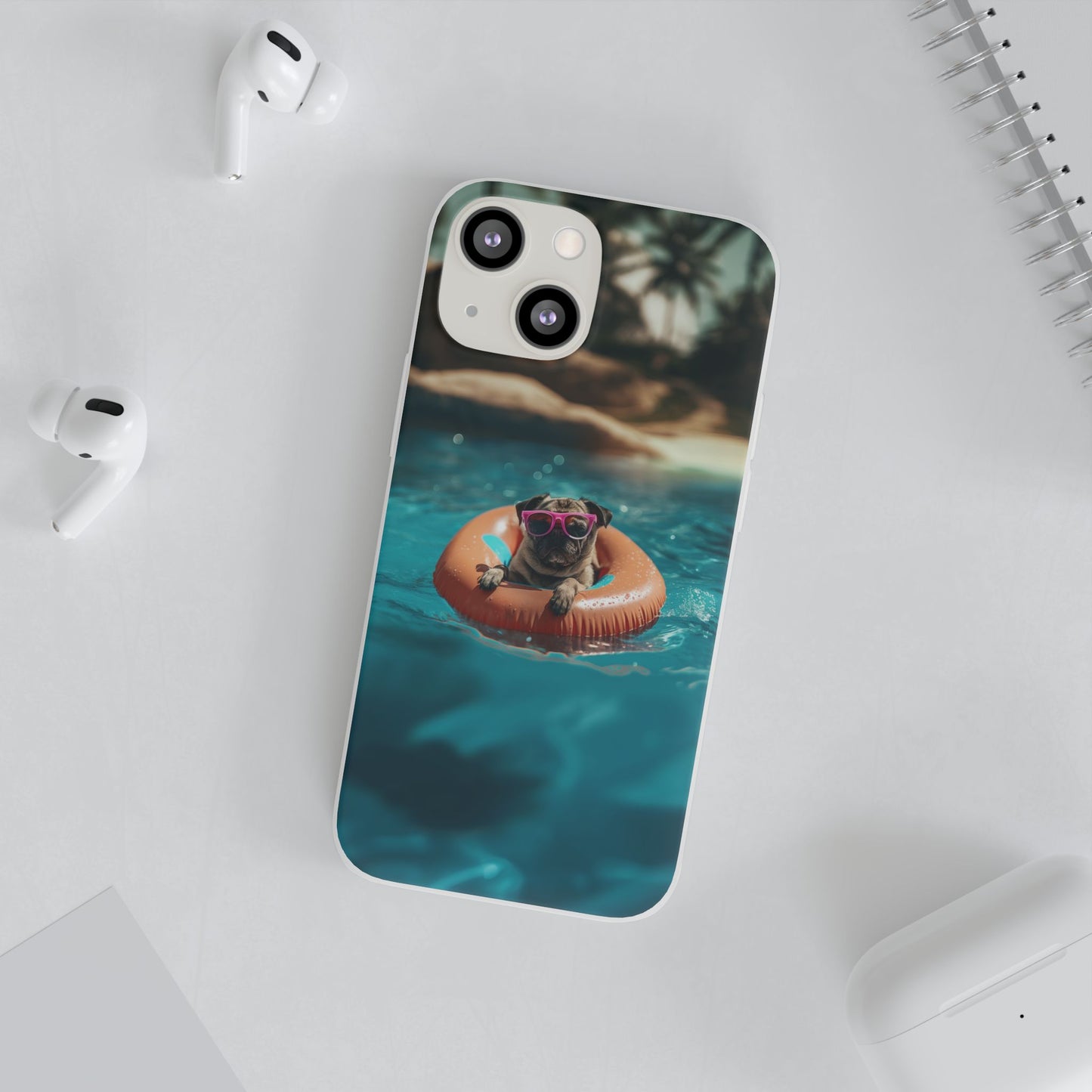 Pug Summer iPhone & Samsung Flexi Cases