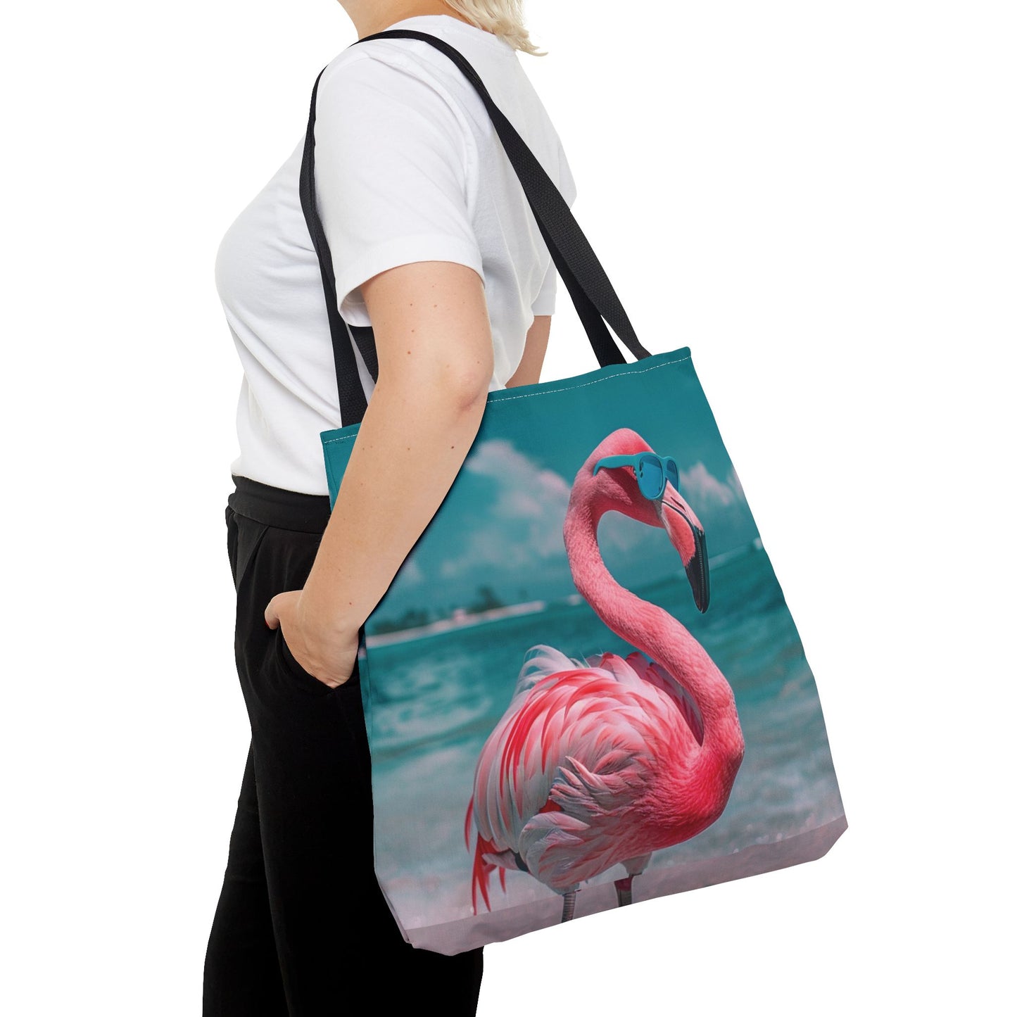 Beach Flamingo Tote Bag