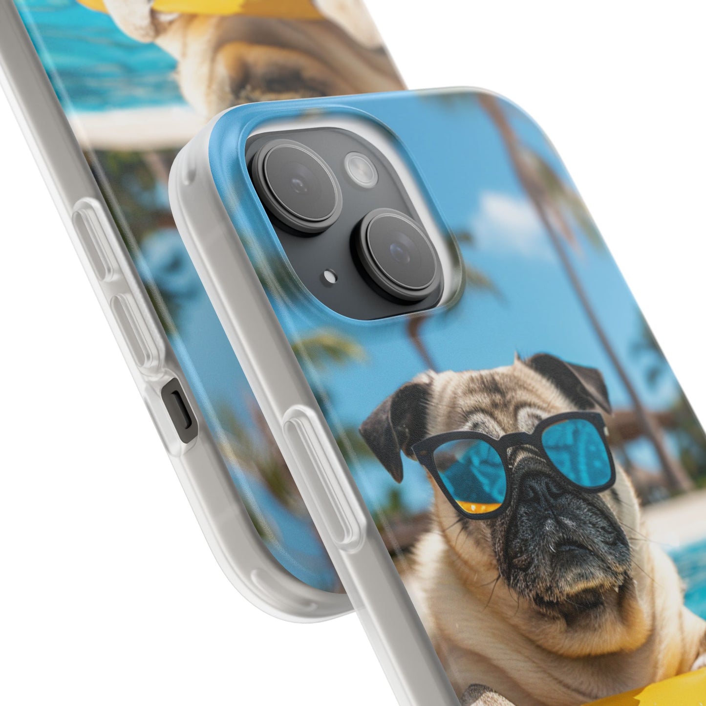 Aruba Pug Summer Option #2 iPhone & Samsung Flexi Cases