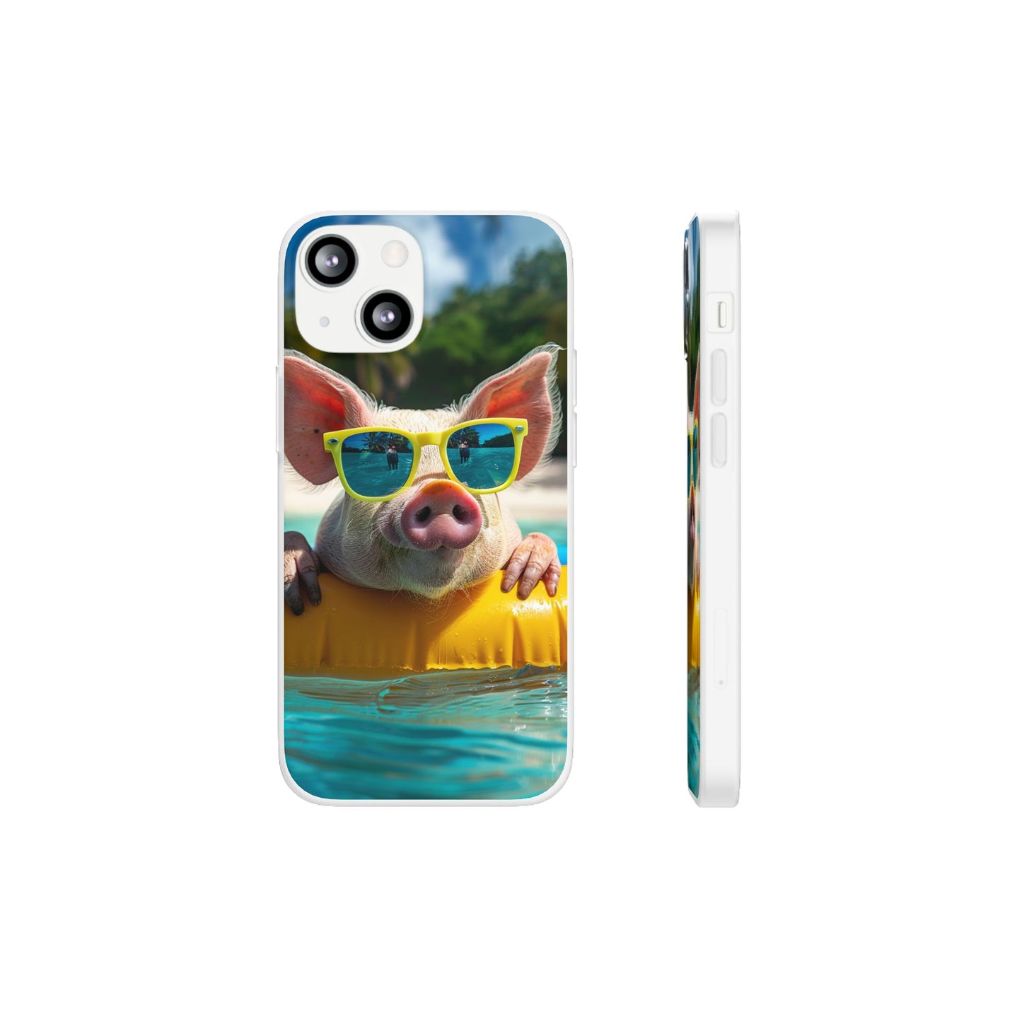 Aruba Summer Beach Pig iPhone & Samsung Flexi Cases