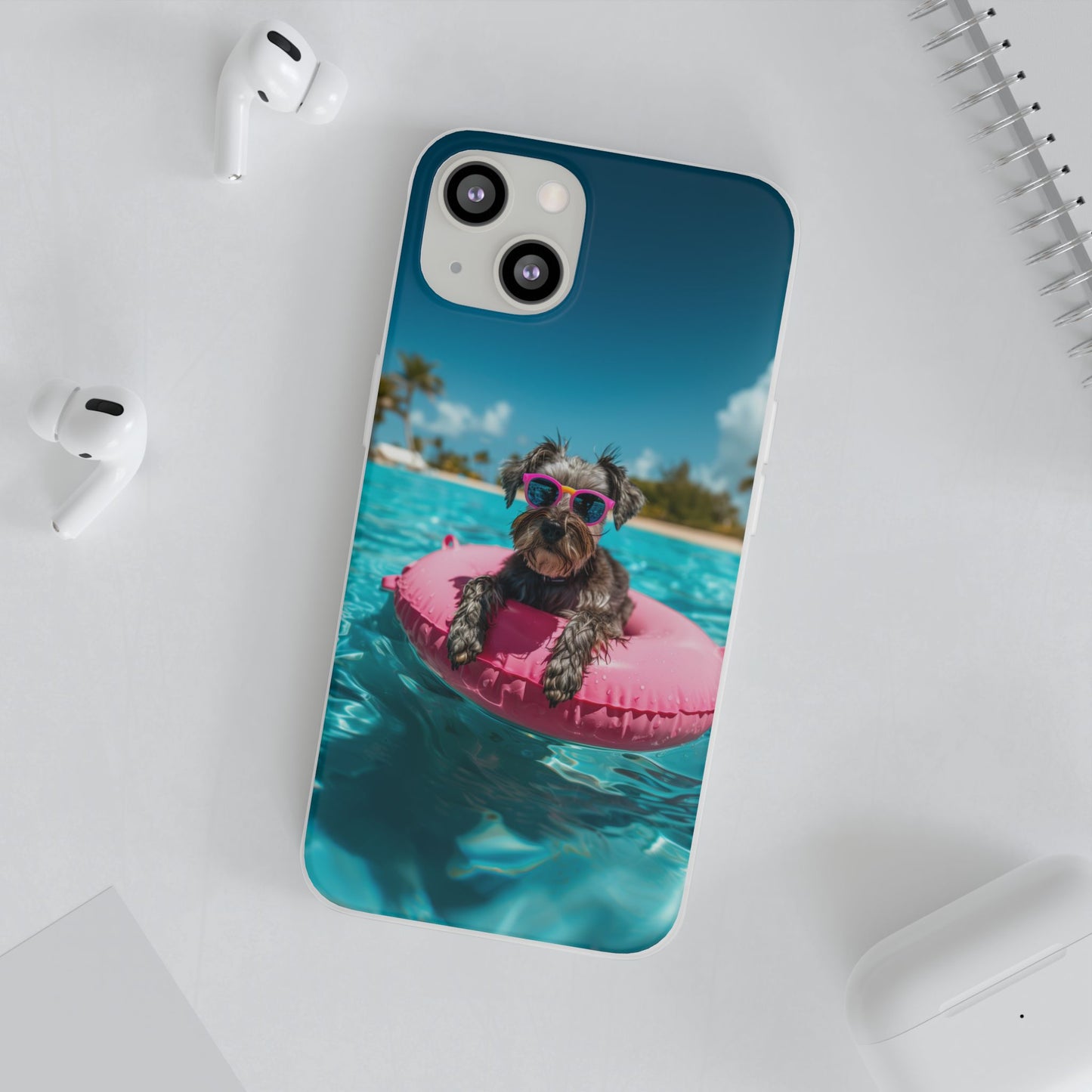 Aruba Schnauzer Summer Beach iPhone & Samsung Flexi Cases