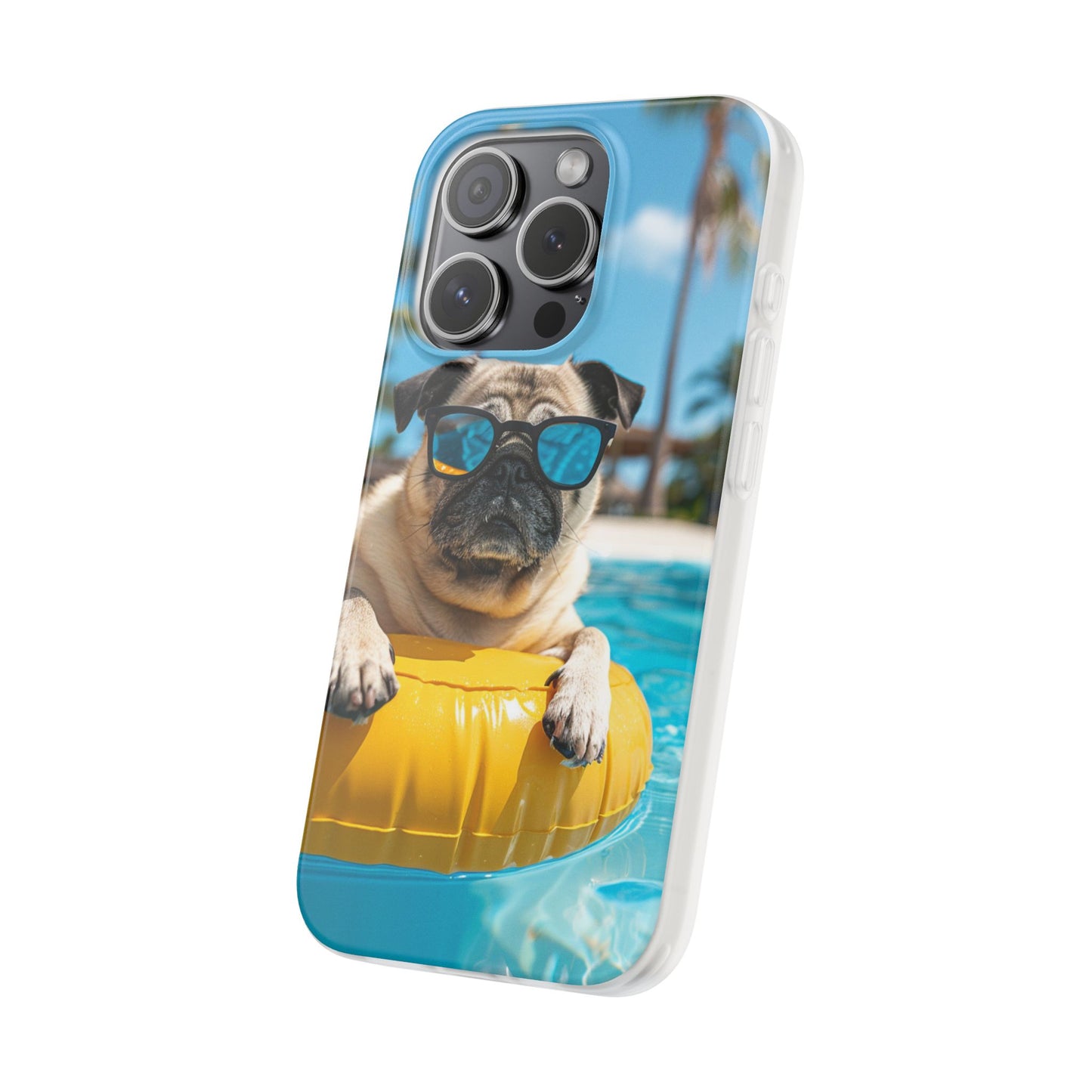 Aruba Pug Summer Option #2 iPhone & Samsung Flexi Cases